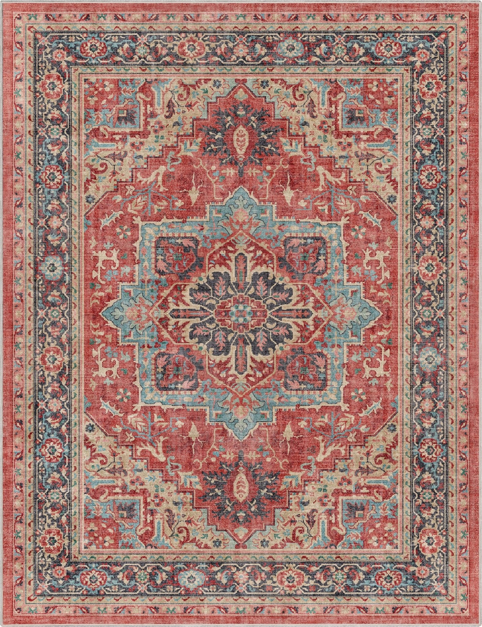 Tirana Vintage Medallion Oriental Flat-Weave Rug、mySite、gigharbornorthrealestate