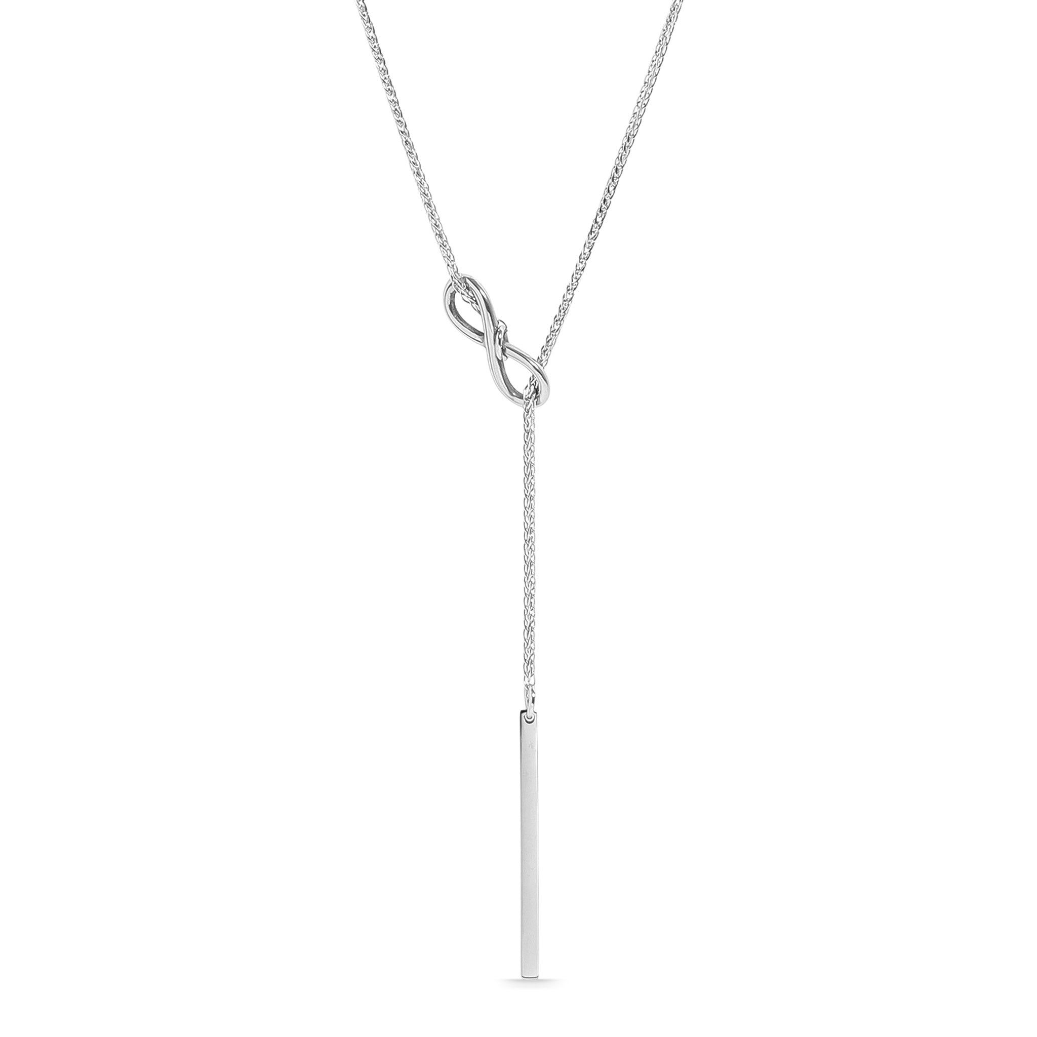 18K Gold PVD Stainless Steel Infinity Lariat Necklace / CHN0063、mySite、dreamappss