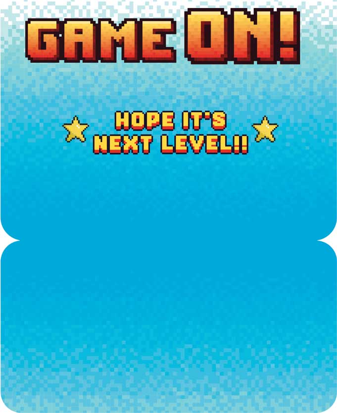  Note Card - Game On Birthday Foil、mySite、ghnorth