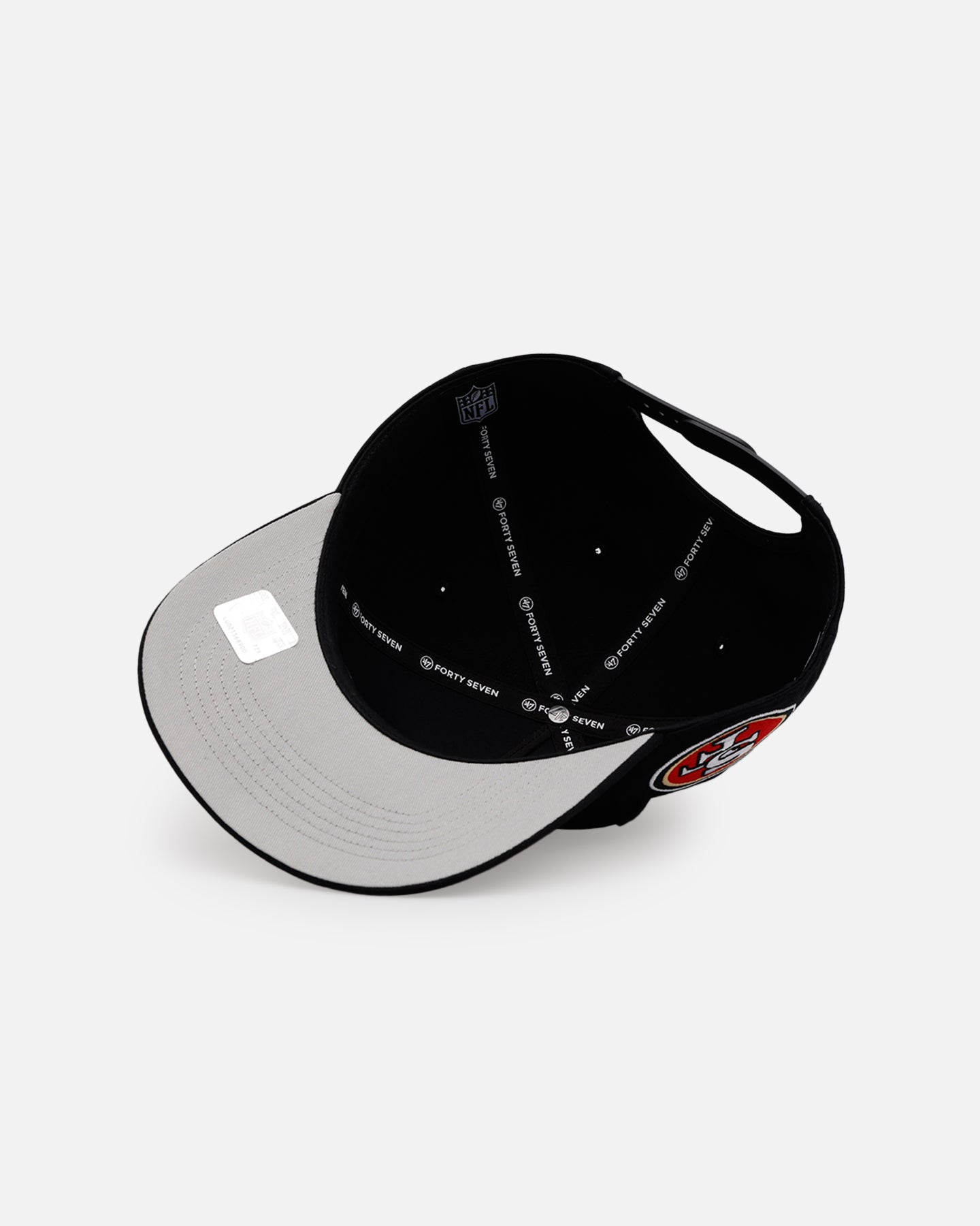47 Brand San Francisco 49ers 'Black Dome Script' 47 Hitch Snapback Black、mySite、zt4zffjzw