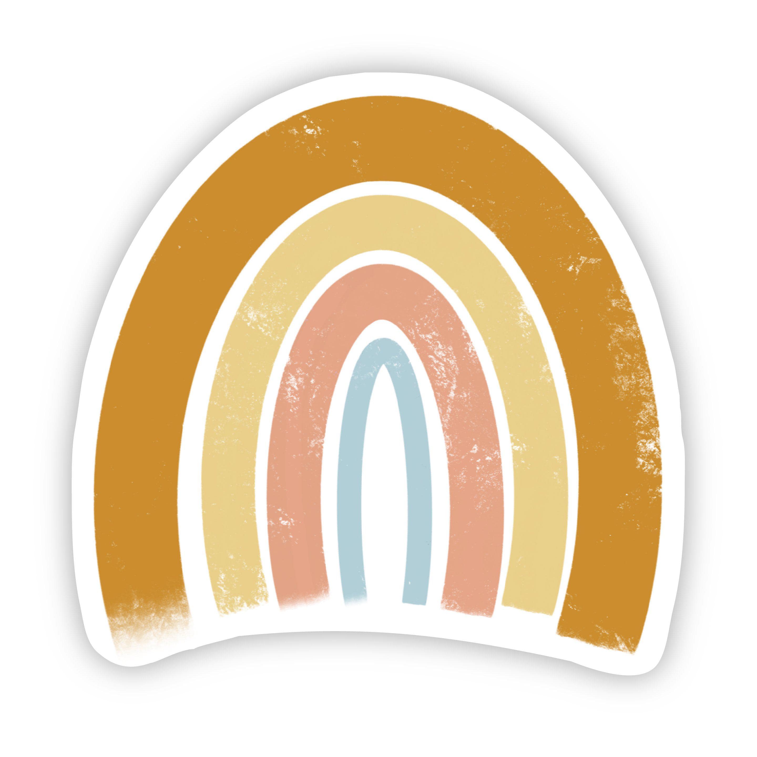  Orange, Yellow, Pink, Blue Rainbow Sticker、mySite、elrpsem3k