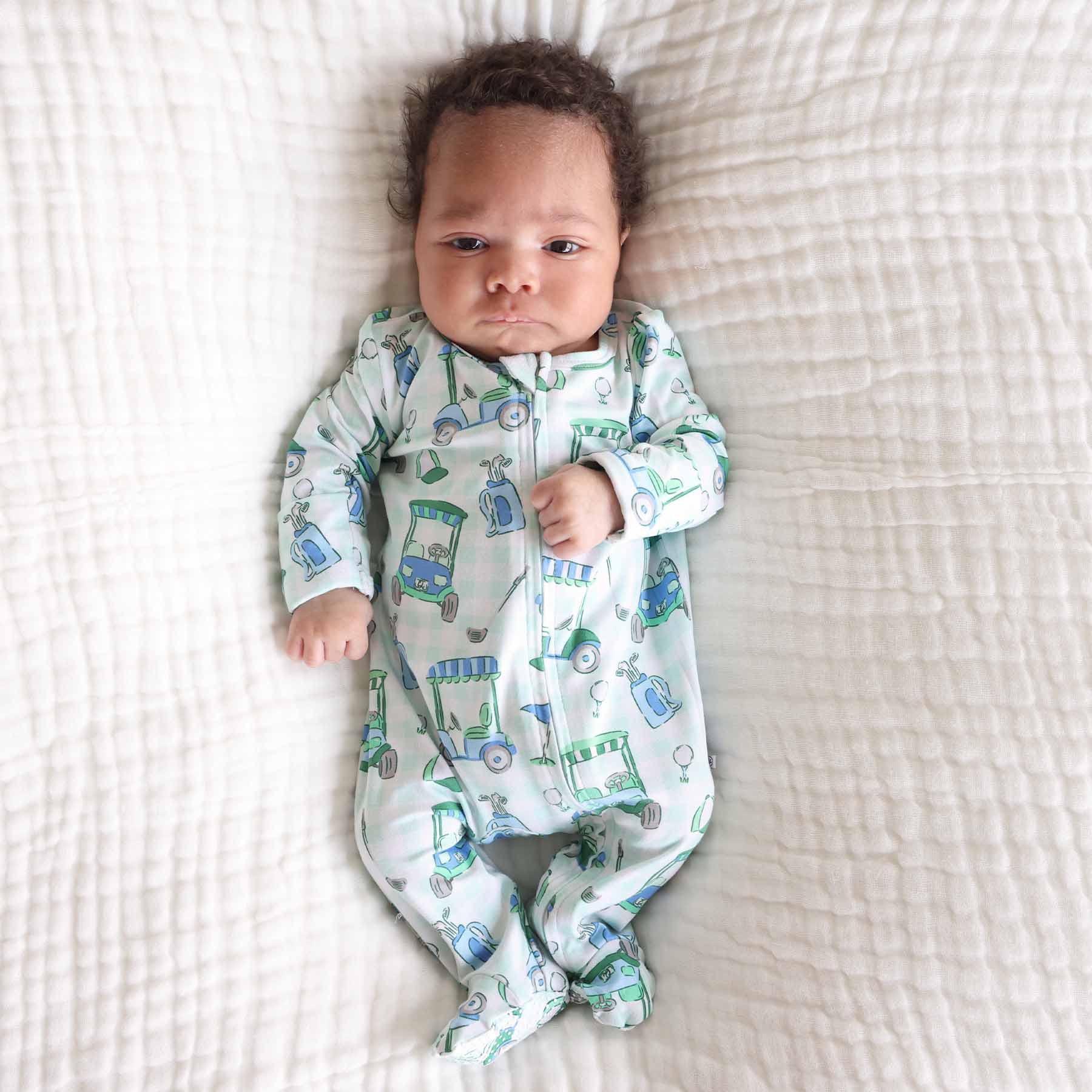  Birdie Babes Zipper Footie | Green、mySite、layawaytickets