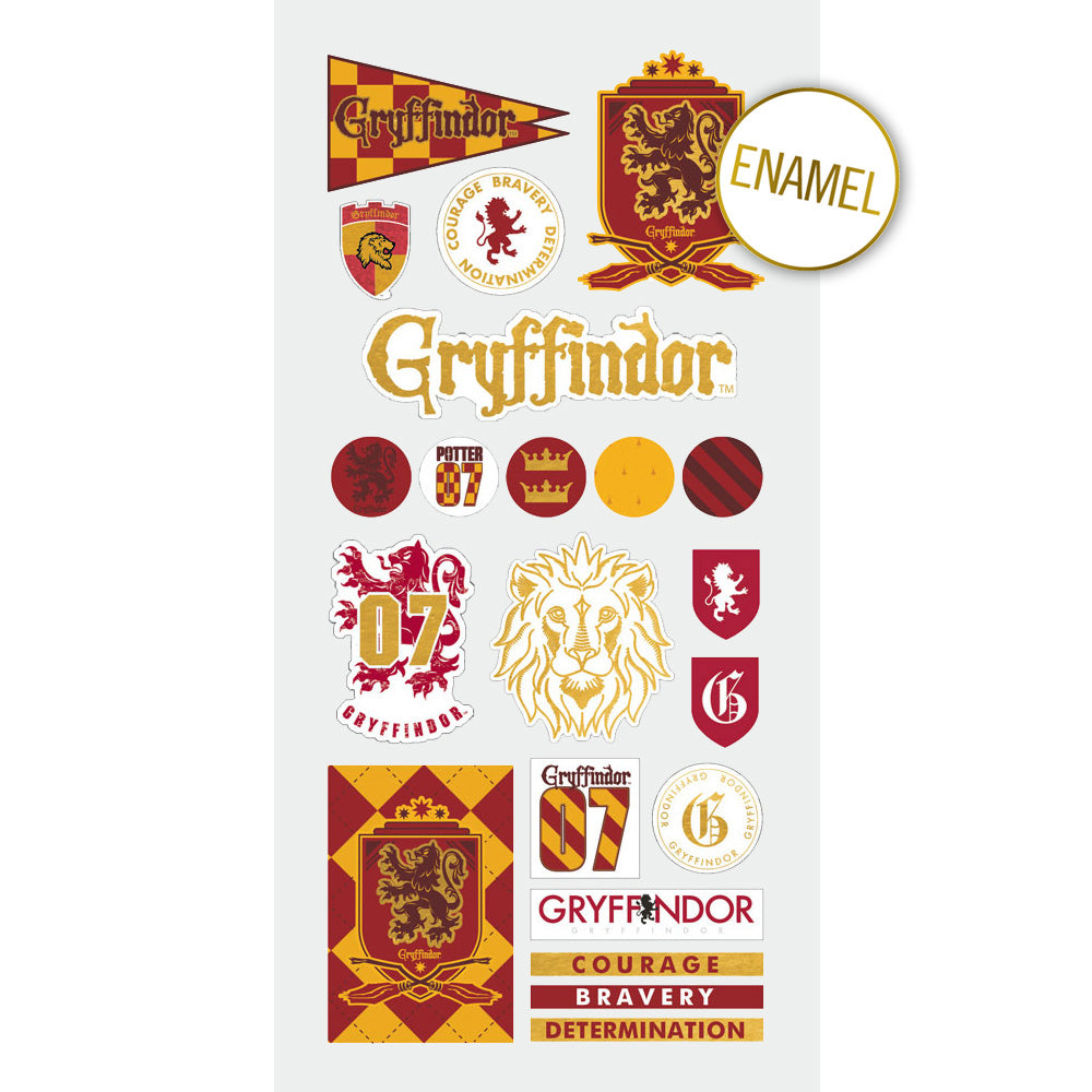  Gryffindor House Pride Faux Enamel Stickers、mySite、ghnorth