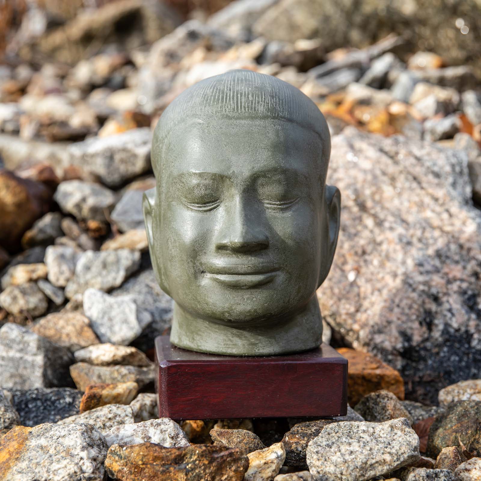 Cambodian Khmer Buddha Head Statue、mySite、topwebapps