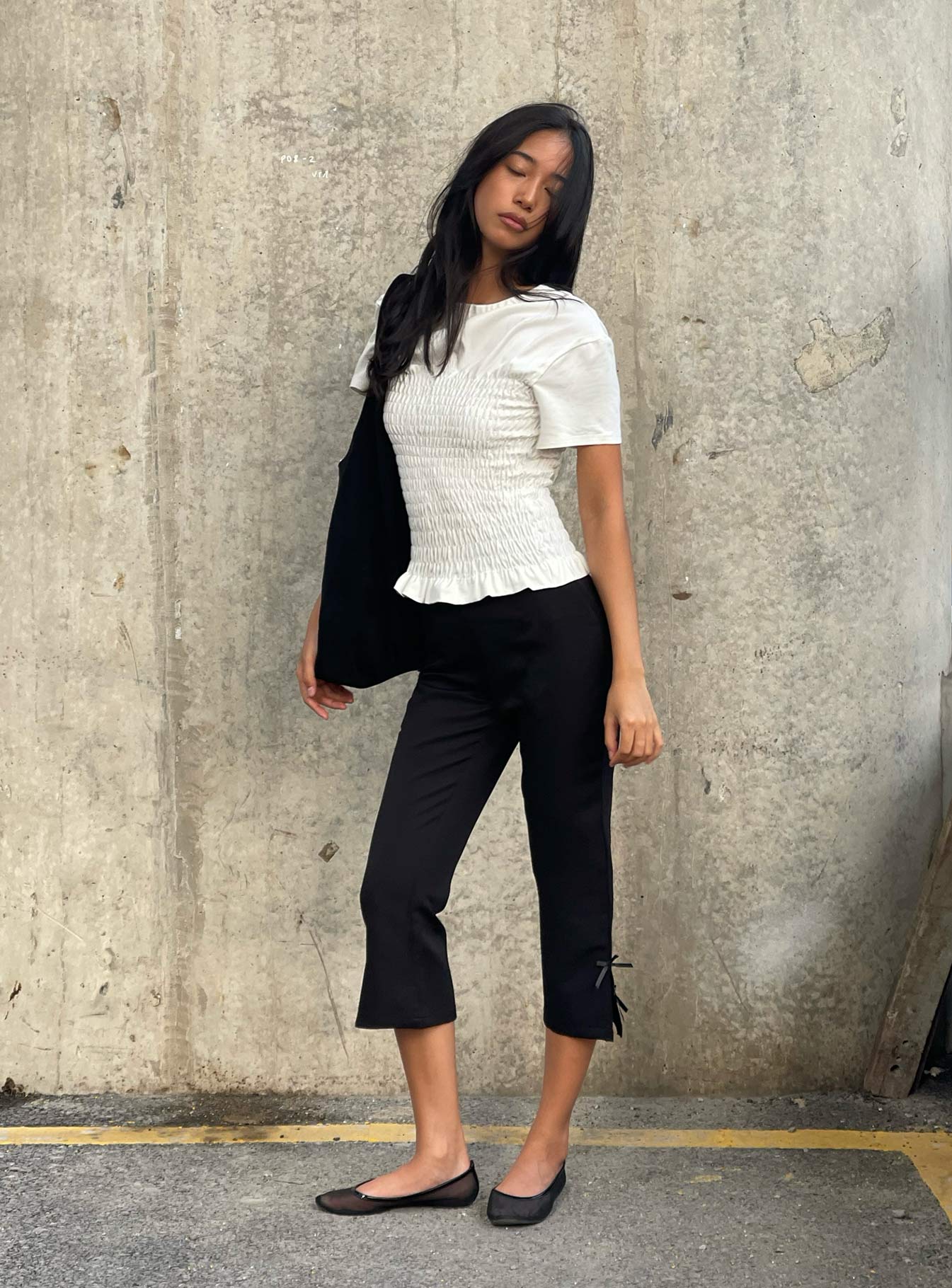 Mignonette Capri Pant Black、mySite、solidvoid