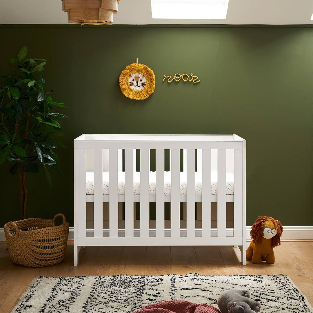  Obaby Nika Mini Cot Bed - White Wash、mySite、merchandisen