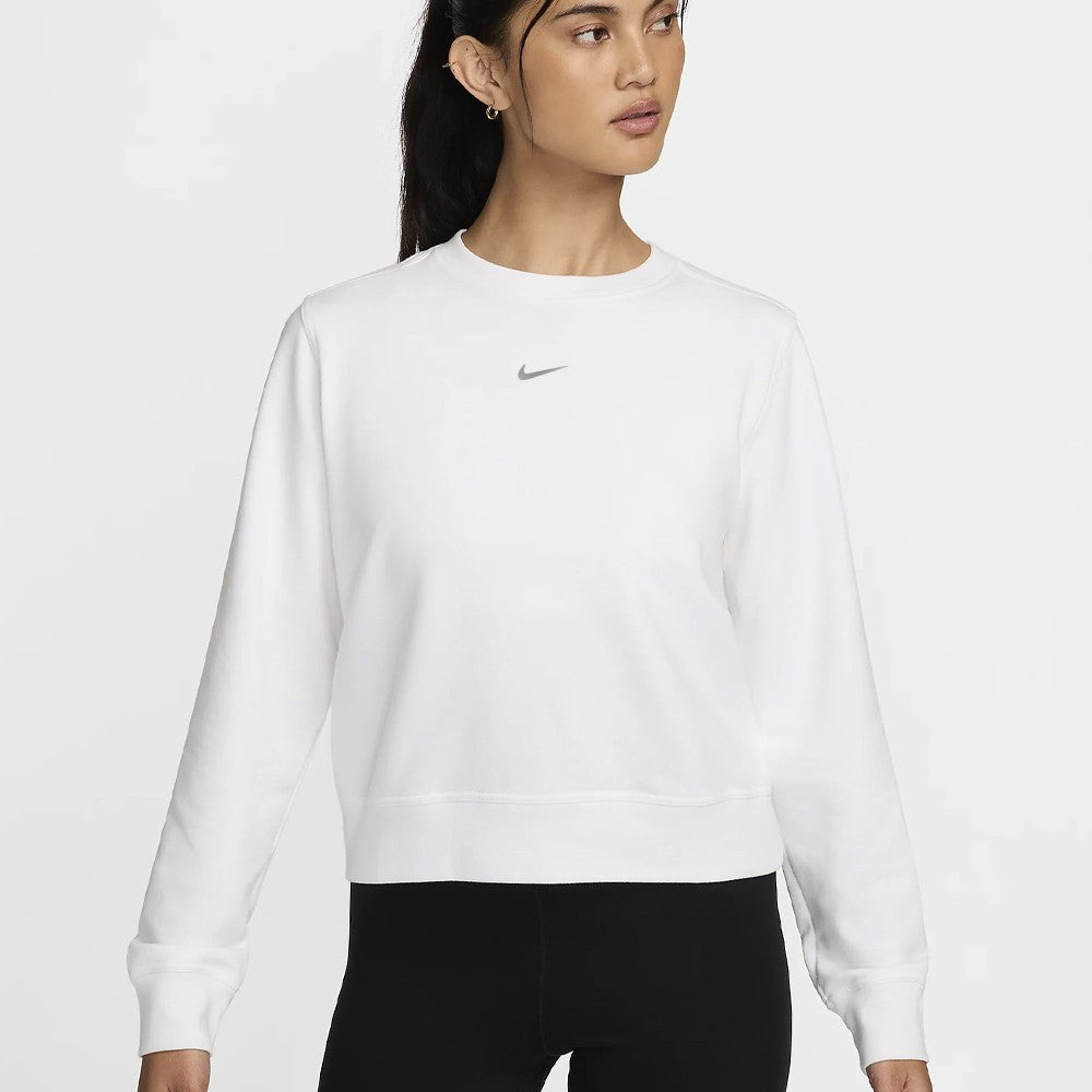 Nike Women's Dri-Fit One Crew-Neck Sweatshirt - White