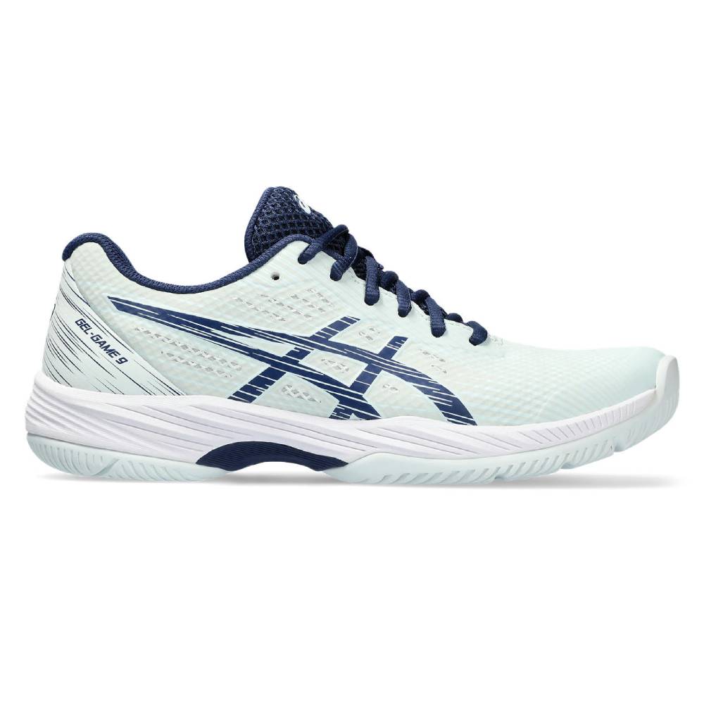 Asics Gel Game 9 Women's Tennis Shoe (Pale Mint/Blue)