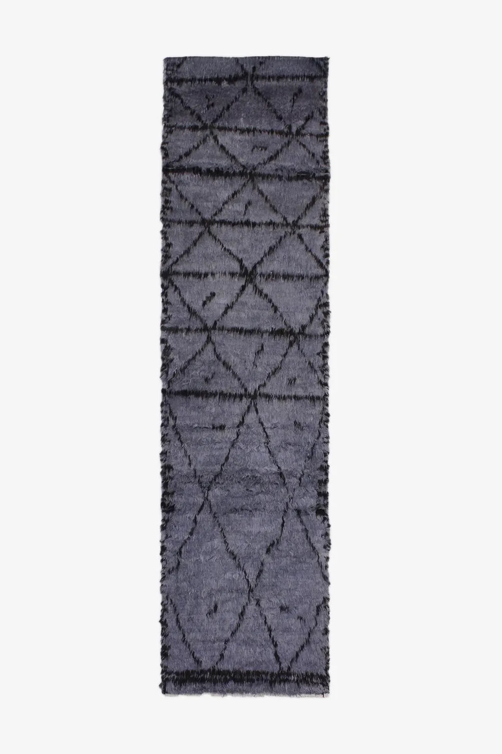 Charcoal Gray Moroccan Shag Wool Runner Rug、mySite、gigharbornorthrealestate