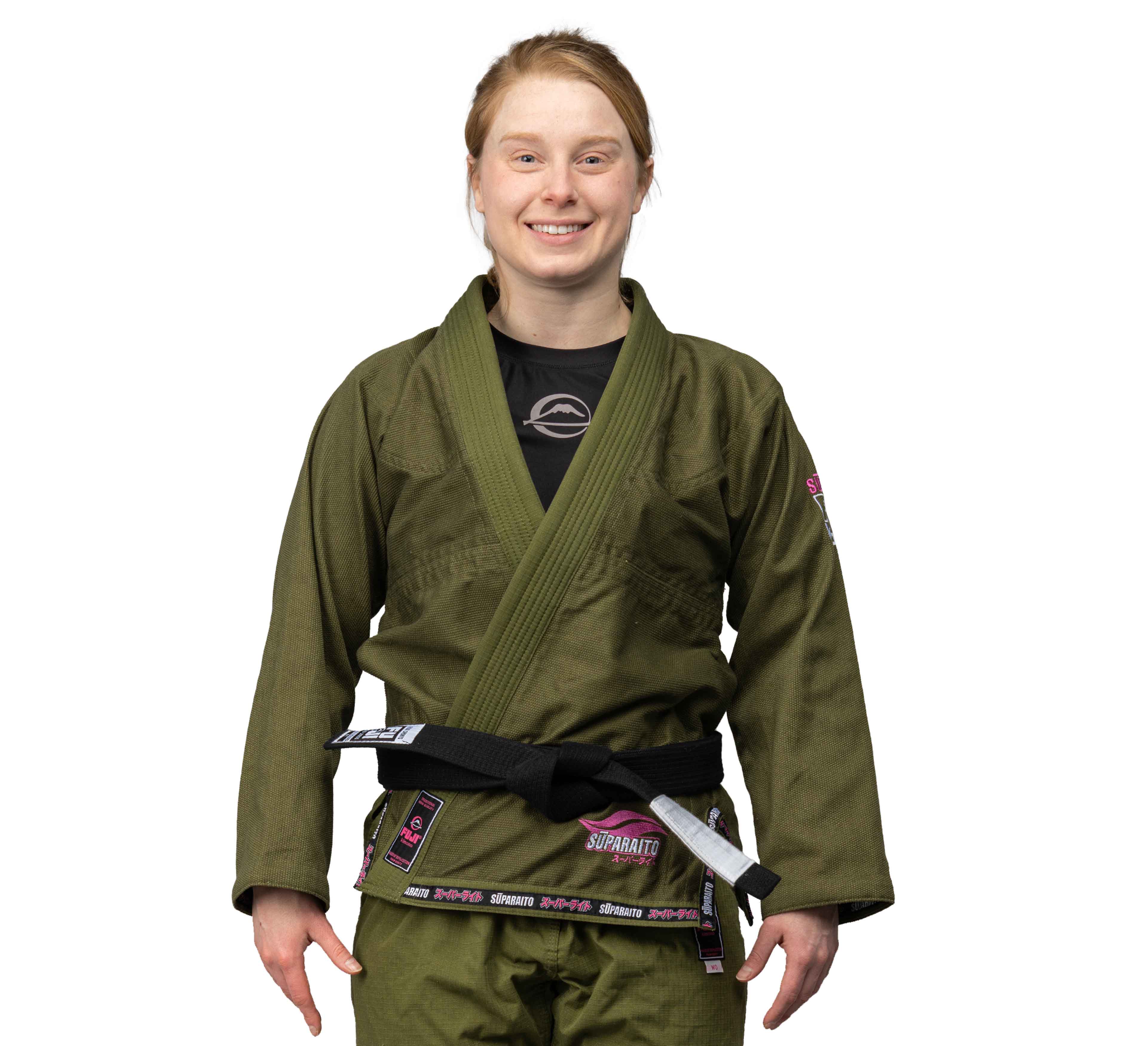 Suparaito Womens BJJ Gi Military Green and Pink、mySite、gigharbornorthrealestate