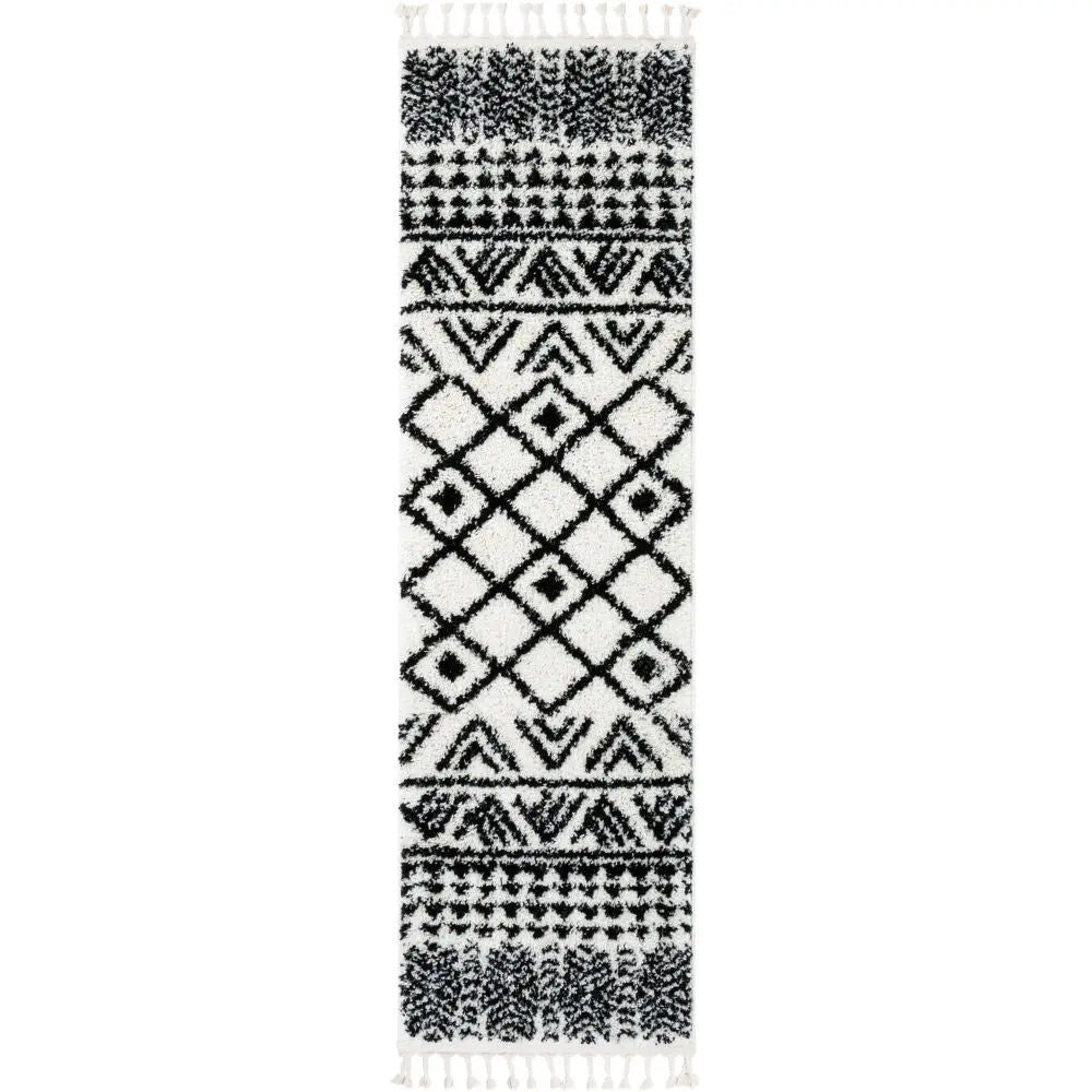 Tayanna Tribal Moroccan Ivory Shag Rug、mySite、gigharbornorthrealestate