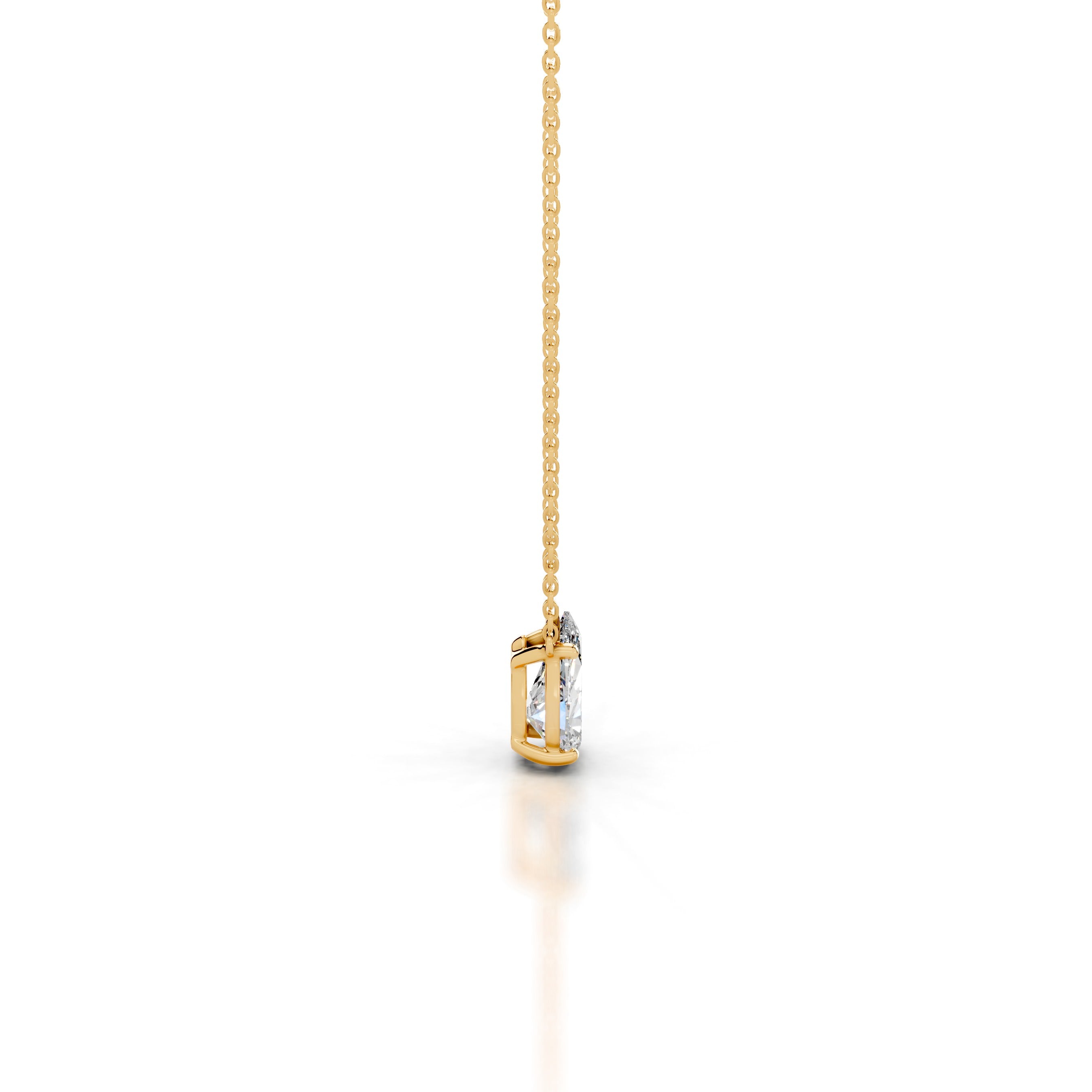 Mary Lab Grown Diamond Pendant - 18K Yellow Gold、mySite、hinf8tx79
