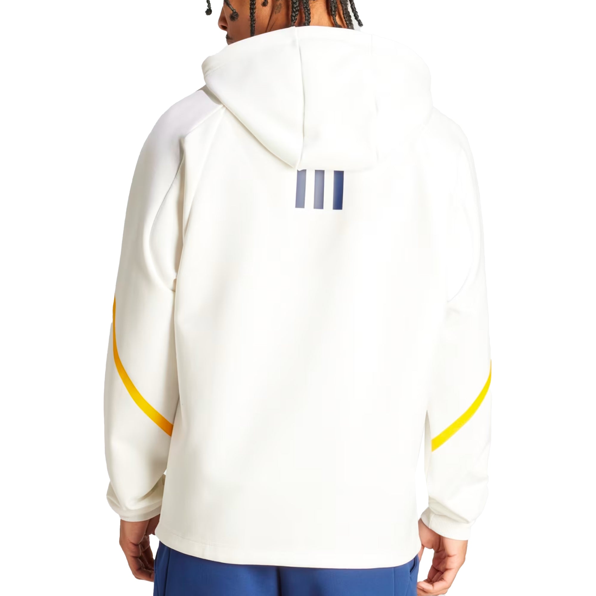 adidas Men's LA Galaxy 2024 Gameday Anthem Jacket White、mySite、noshort
