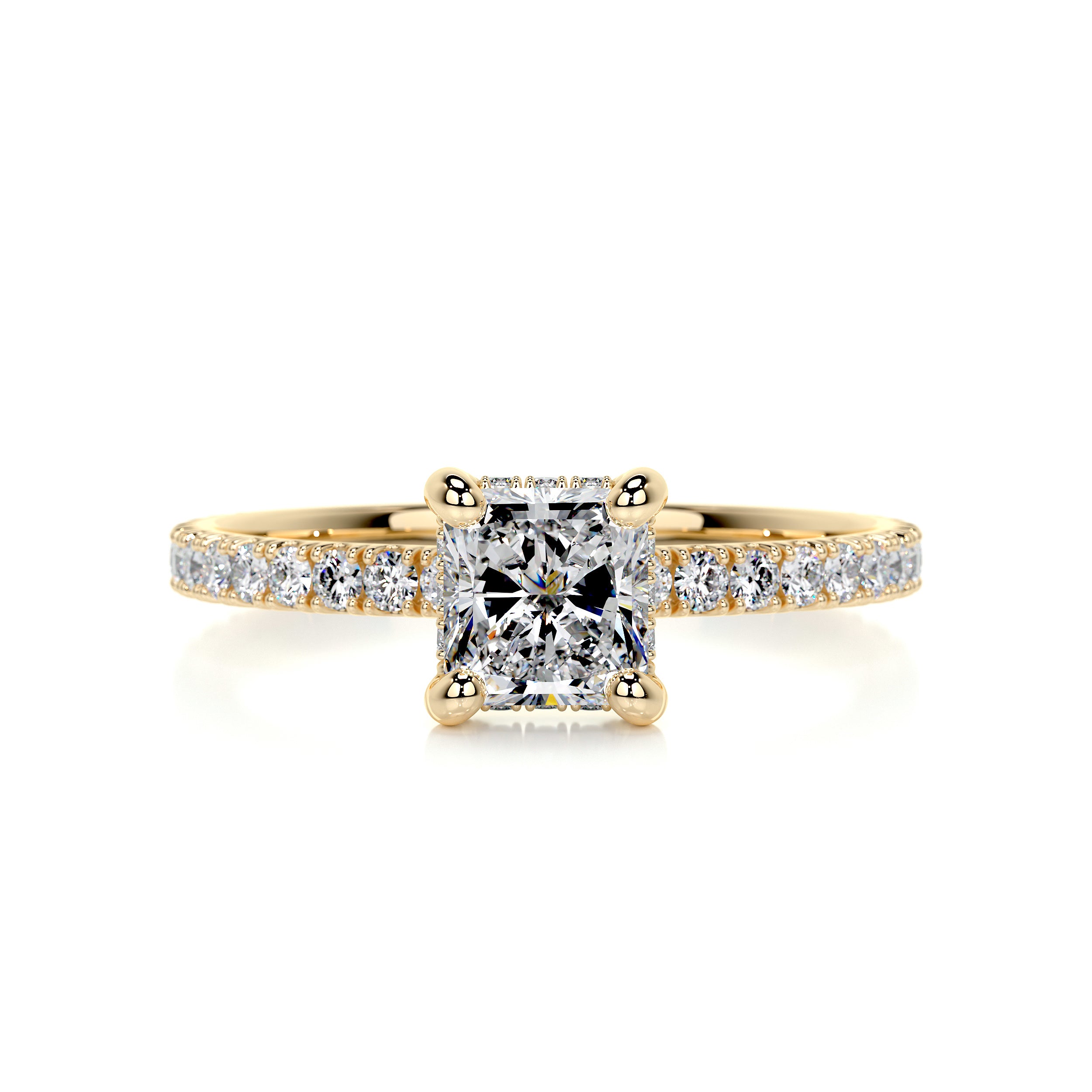 Deborah Diamond Engagement Ring -18K Yellow Gold、mySite、hinf8tx79