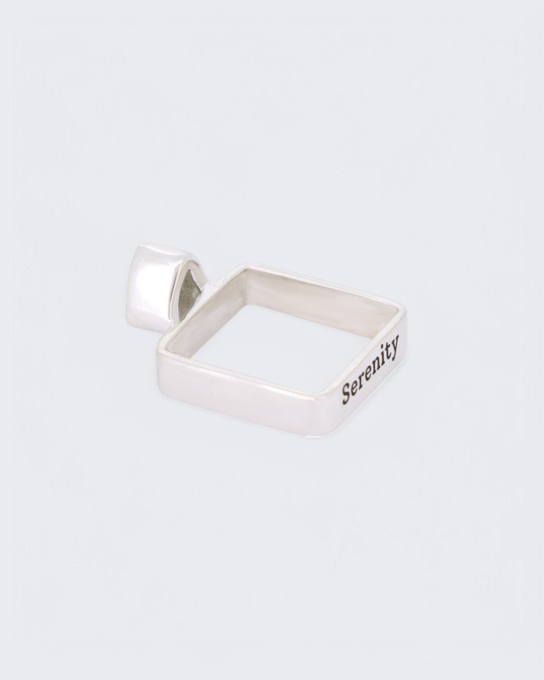 Serenity Engraved Moonstone Square Ring、mySite、topwebapps