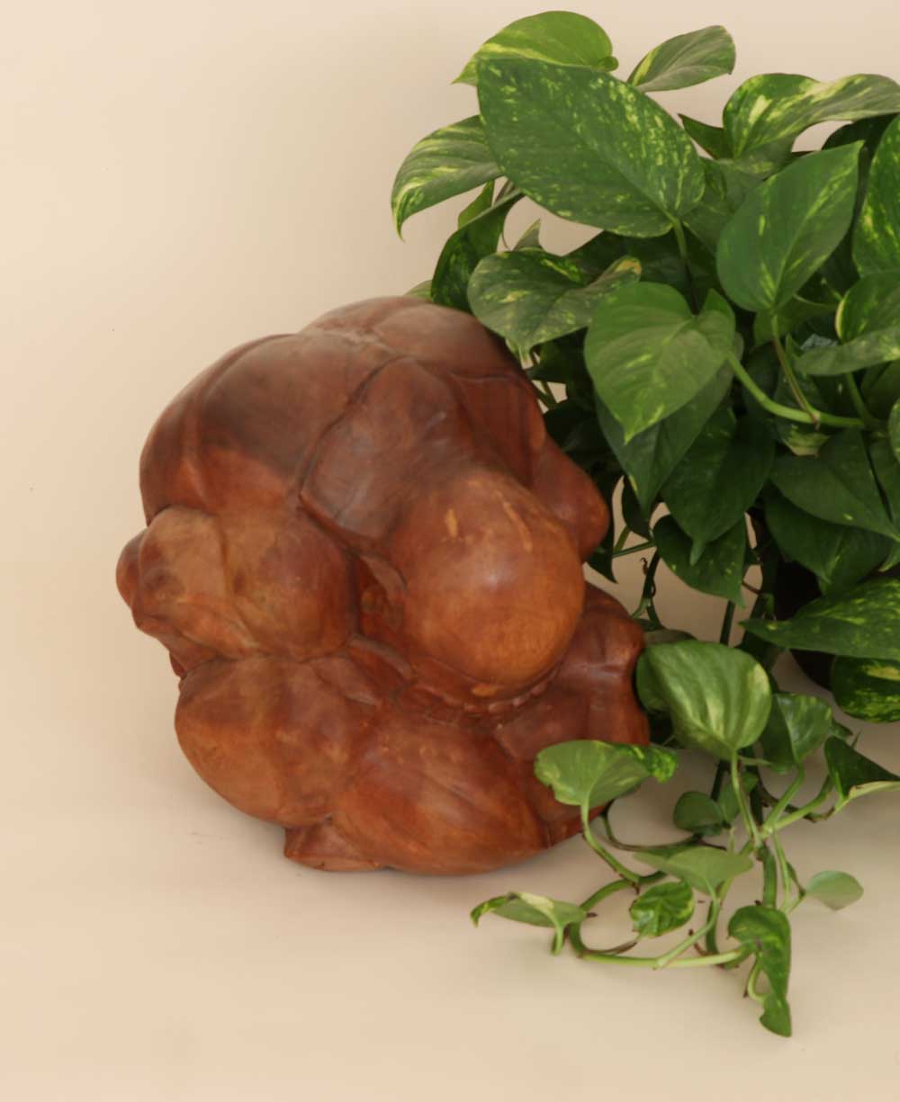 Rustic Finish Handcarved Weeping Buddha Statue、mySite、topwebapps