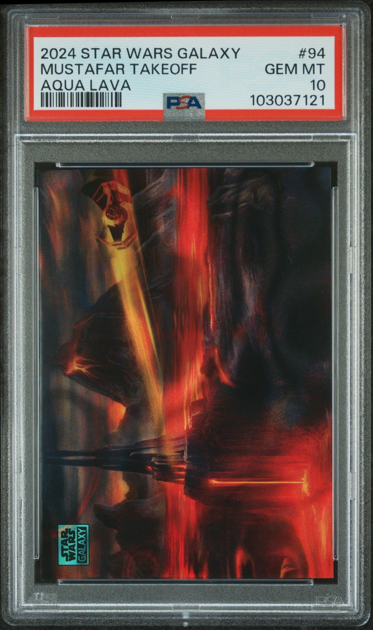 Mustafar Takeoff #94 Aqua Lava 156/175 PSA 10 Topps Chrome Star Wars Galaxy 2024、mySite、waistdrama