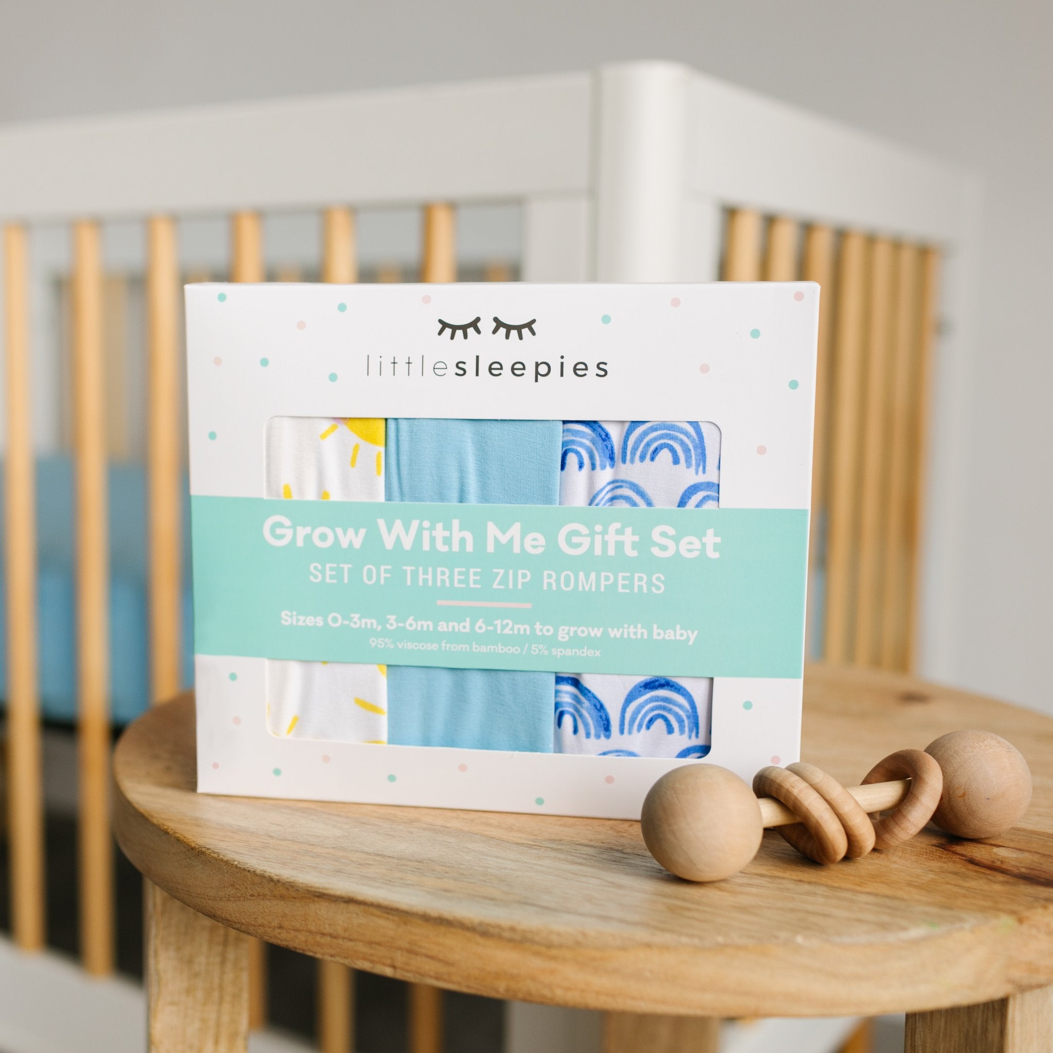 Blue Rainbows, Sky Blue & Sunshine Zippy Grow With Me Gift Box、mySite、g9winljtr
