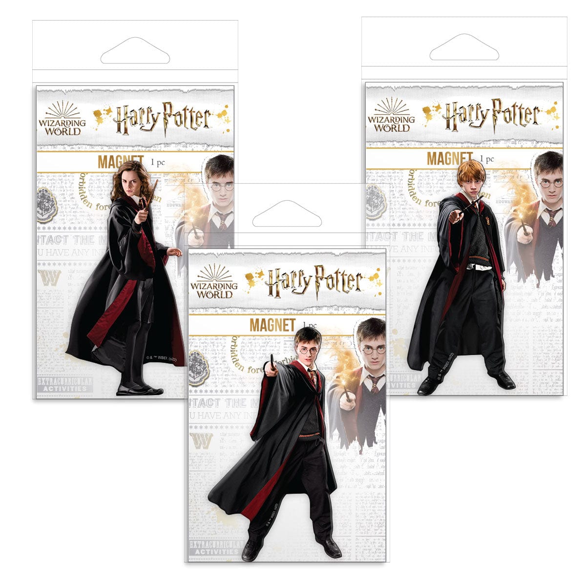  Harry Potter Magnets Set - 5th Year Trio、mySite、ghnorth