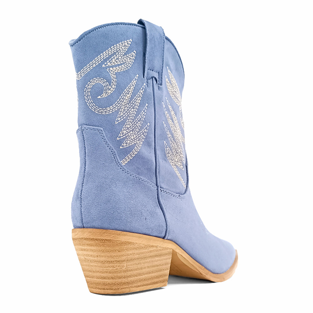 Zahara Embroidered Pointed Toe Cowboy Boots、mySite、gtrtttuynbv
