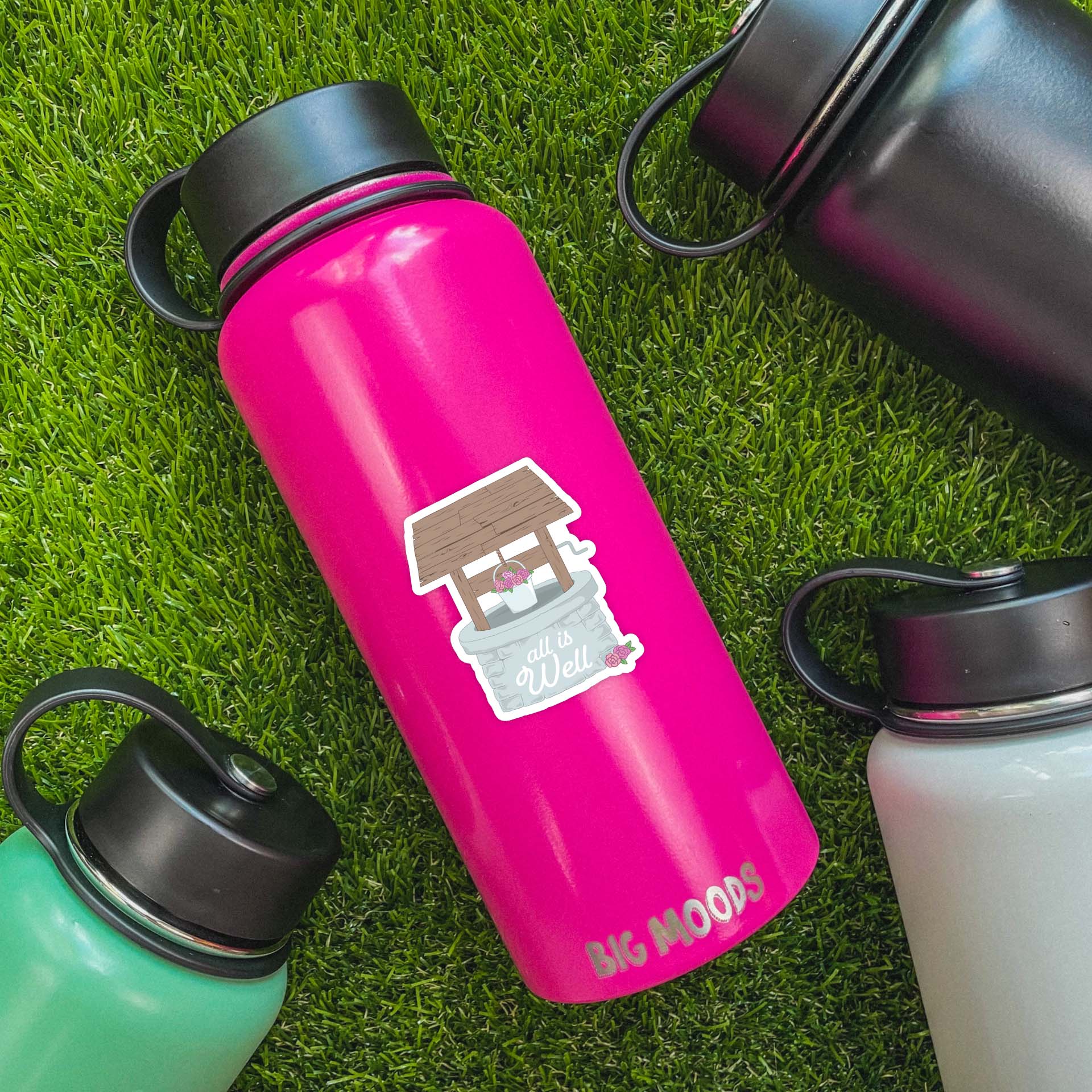  All Is Well Positivity Sticker、mySite、ghnorth