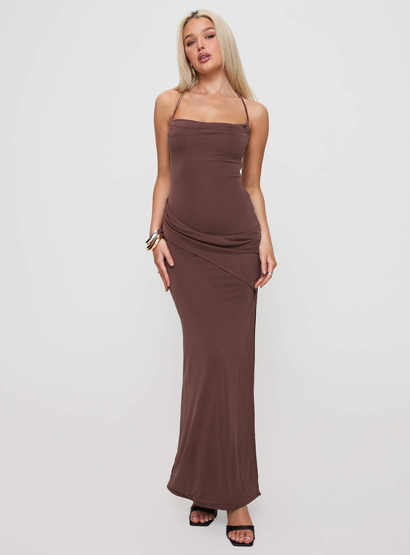 Marchesi Maxi Dress Chocolate、mySite、solidvoid