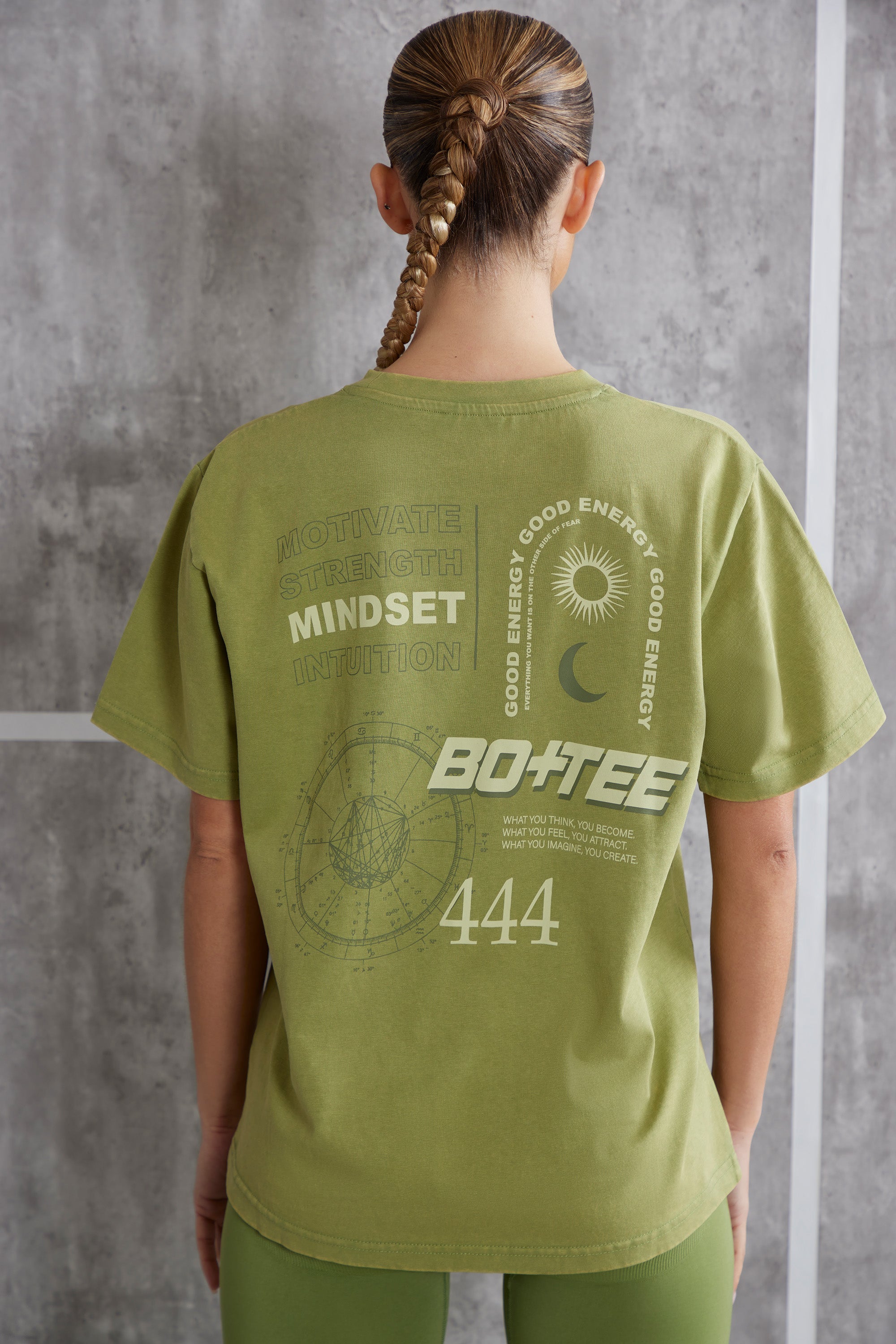Oversized T-Shirt in Olive、mySite、solidvoid