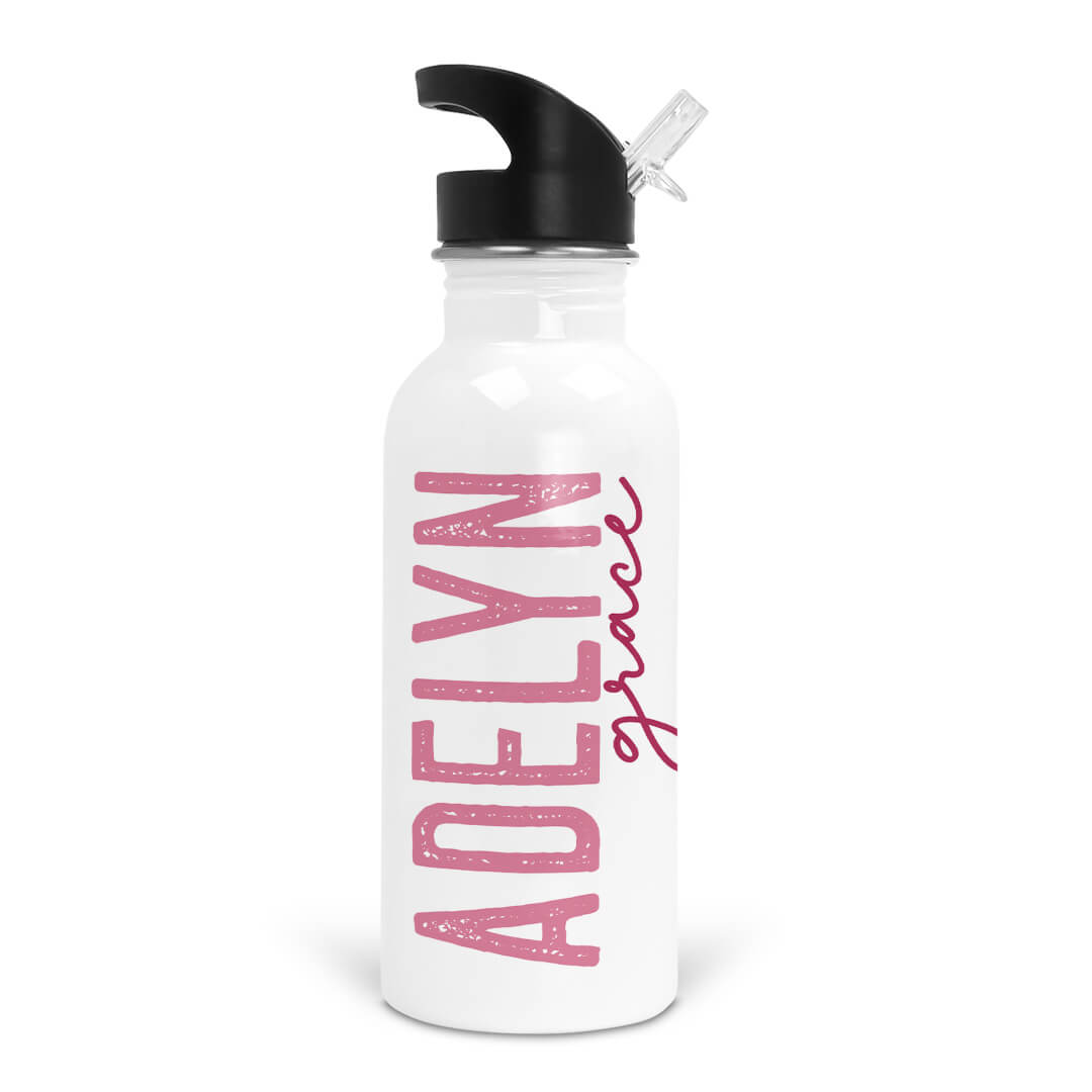  Fucshia Ombre Personalized Kids Water Bottle、mySite、layawaytickets