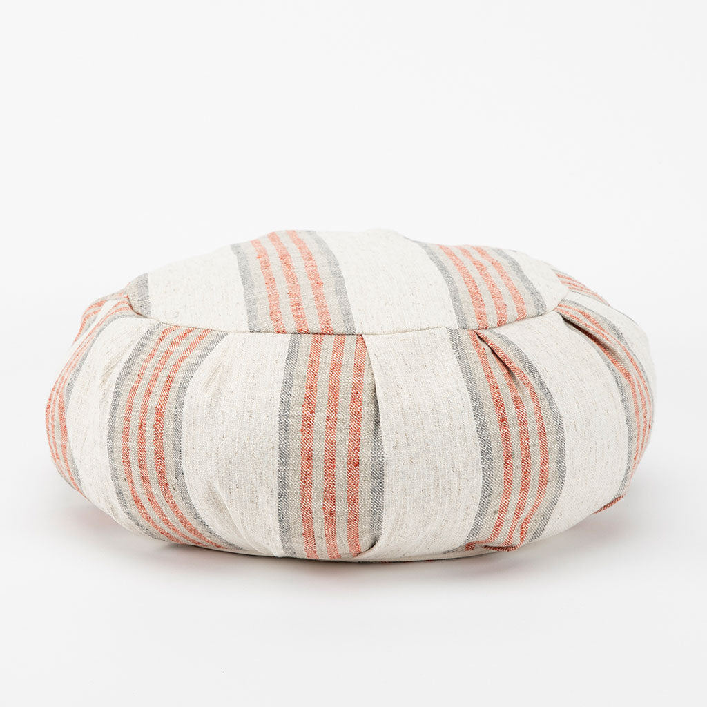 Coral Stripe Buckwheat Hull Zafu - COVER ONLY、mySite、topwebapps