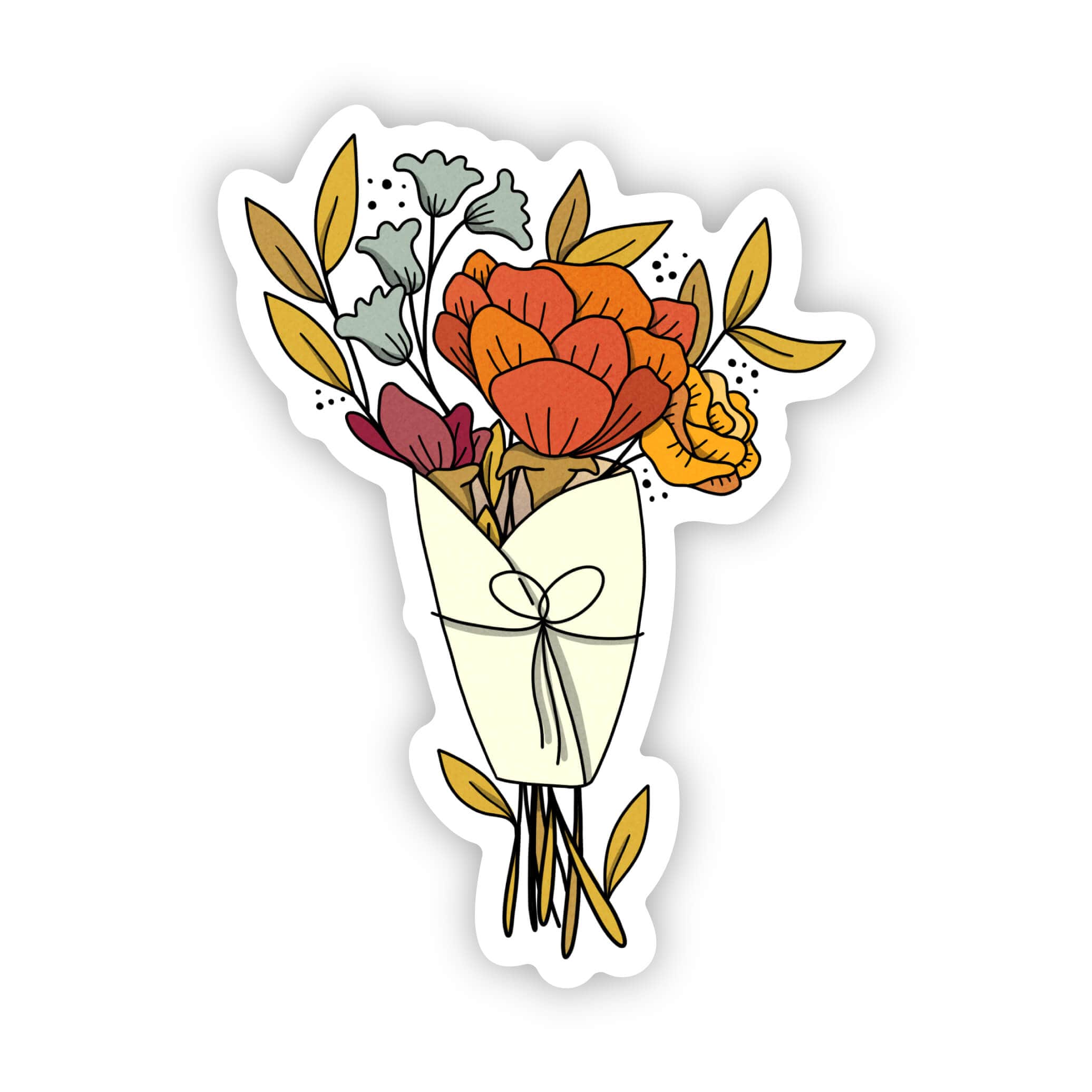  Fall Bouquet of Flowers Sticker、mySite、ghnorth