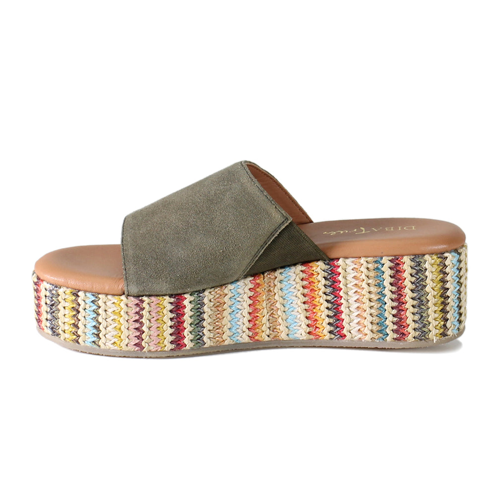 Rock Steady Raffia Slide Wedge Sandals、mySite、gtrtttuynbv