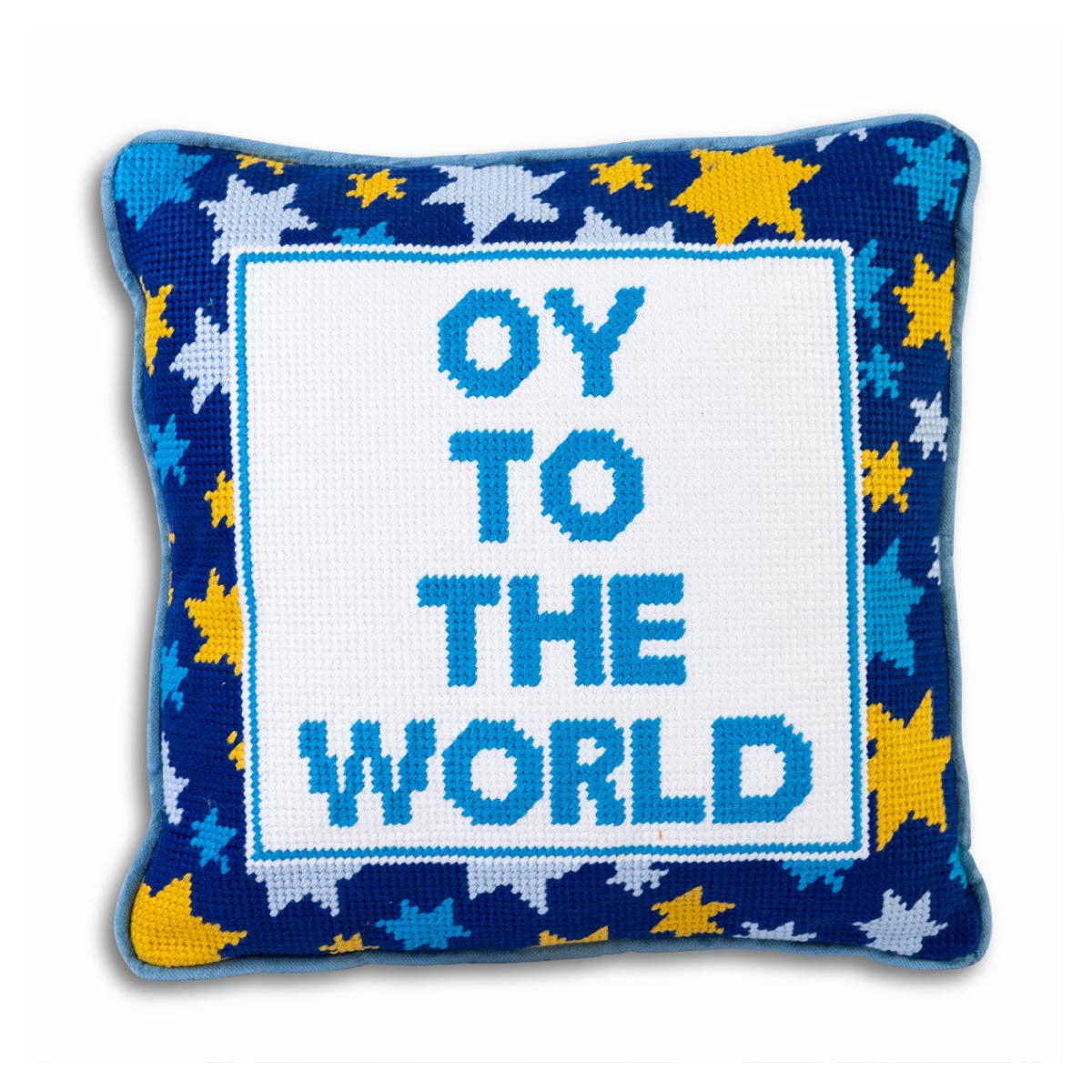 Oy to the World Needlepoint Pillow、mySite、topwebapps