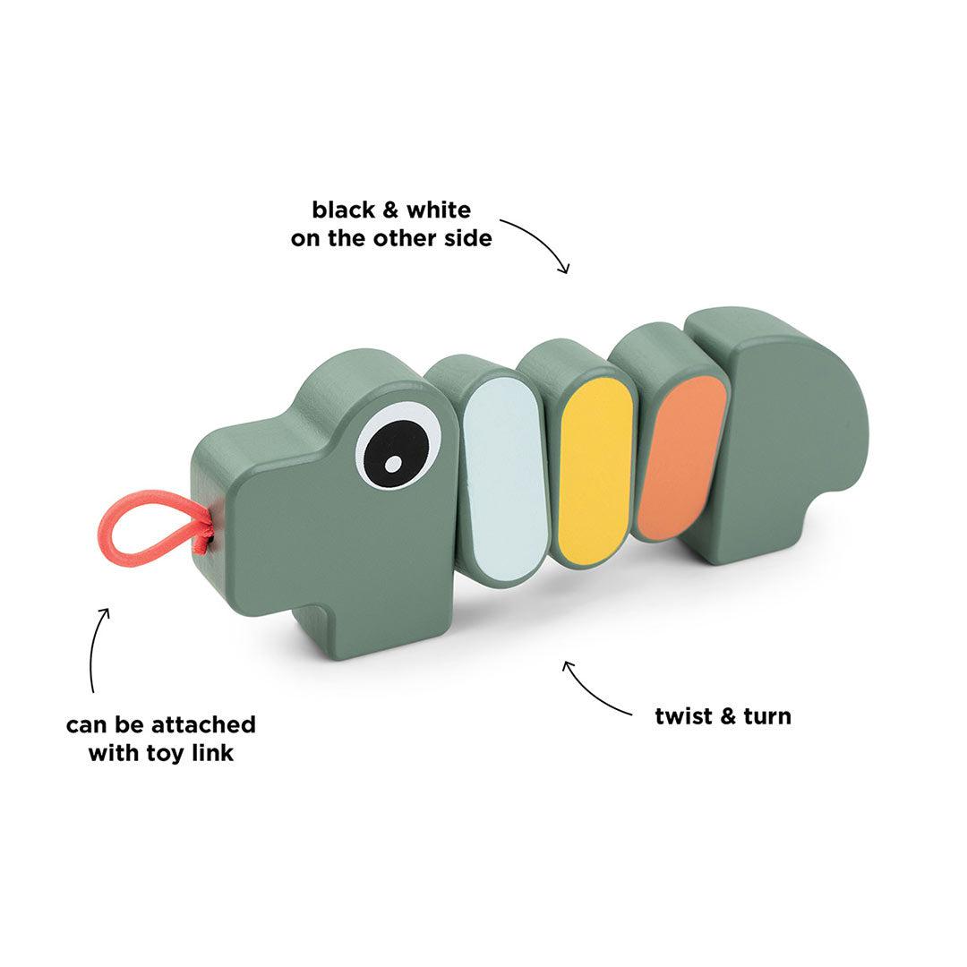  Done by Deer Twist + Turn Toy - Green - Croco、mySite、merchandisen