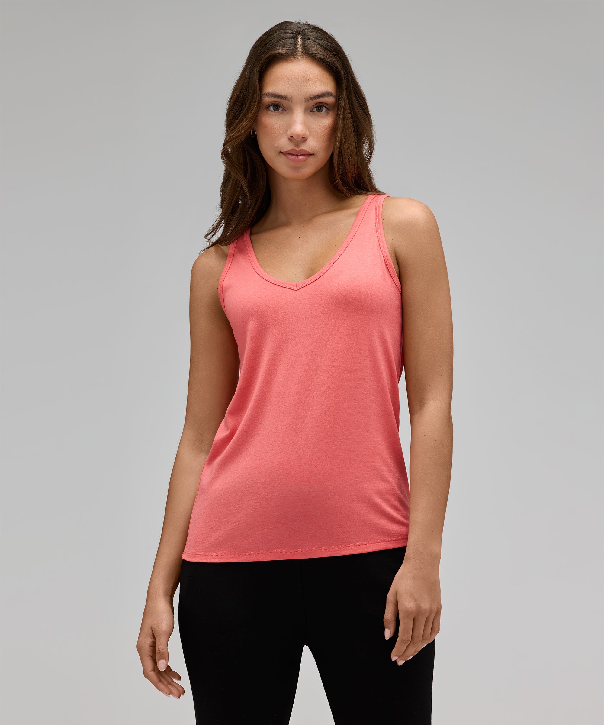 Women's Relaxed Merino V-Neck Tank、mySite、noshort