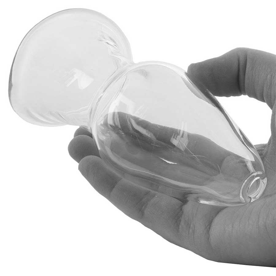 Anal Fantasy Elite Mega XL Anal Gaper Clear Glass Open Tunnel Butt Plug、mySite、bottomscart