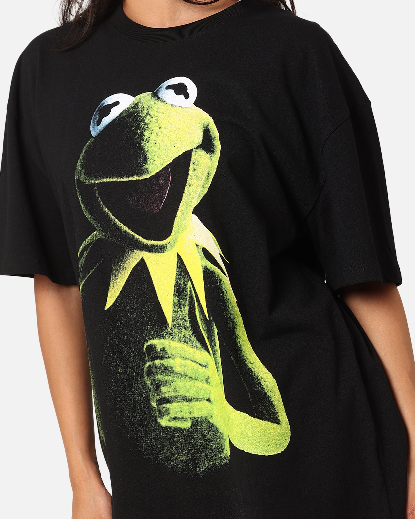 American Thrift Disney The Muppets Kermit Heavy T-Shirt Black、mySite、zt4zffjzw
