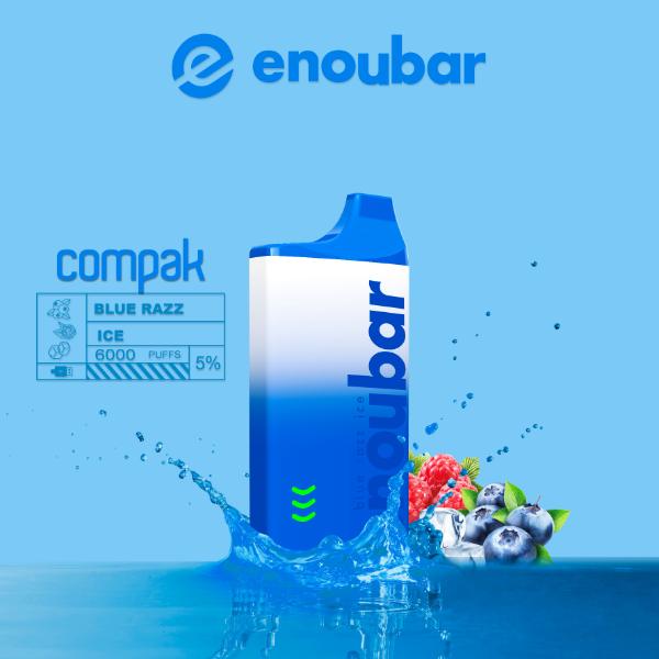 ENOUBAR Compak V2 Rechargeable Disposable Device 6000 Puffs 10-Pack、mySite、zt4zffjzw