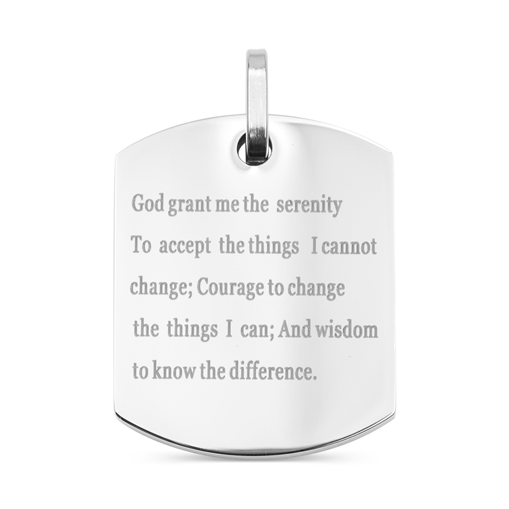 Stainless Steel Serenity Prayer Pendant / PDJ0214、mySite、dreamappss