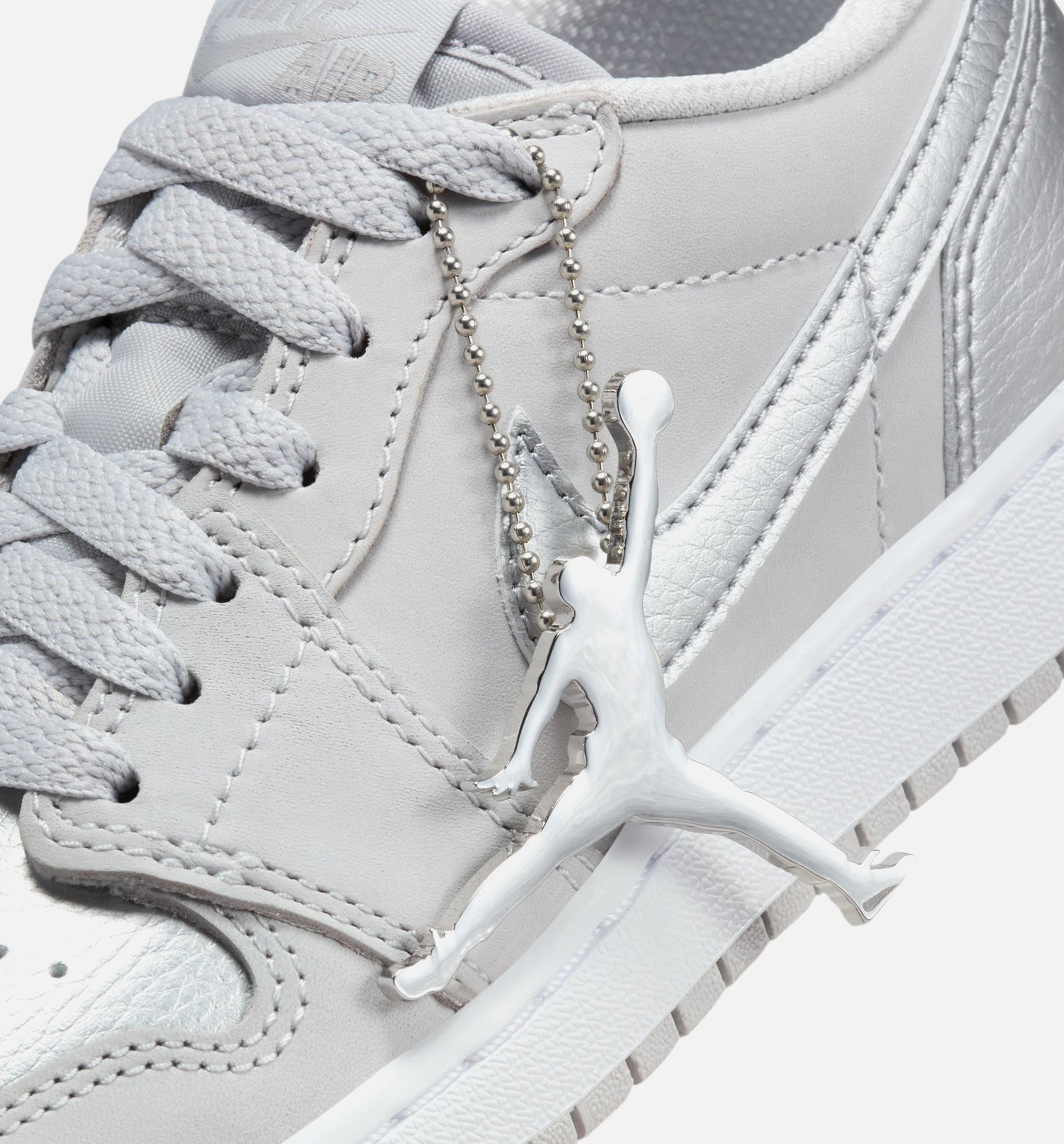 Air Jordan 1 Retro Low OG Silver Grade School Lifestyle Shoe - Neutral Grey/Metallic Silver/White、mySite、dreamappss