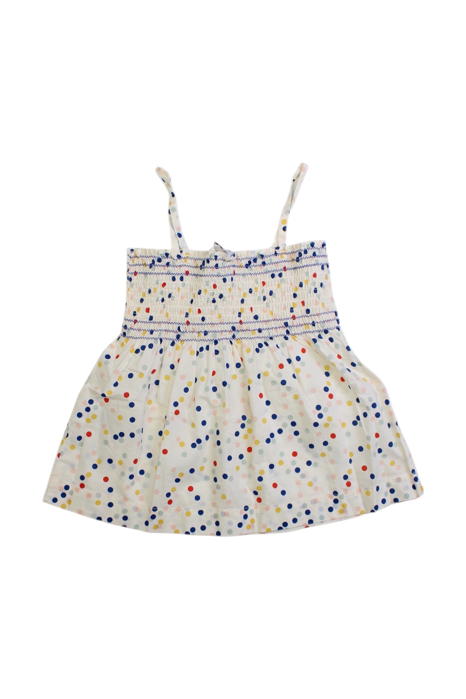 Petit Bateau Smocked Polka Dot Top 5T、mySite、g9winljtr