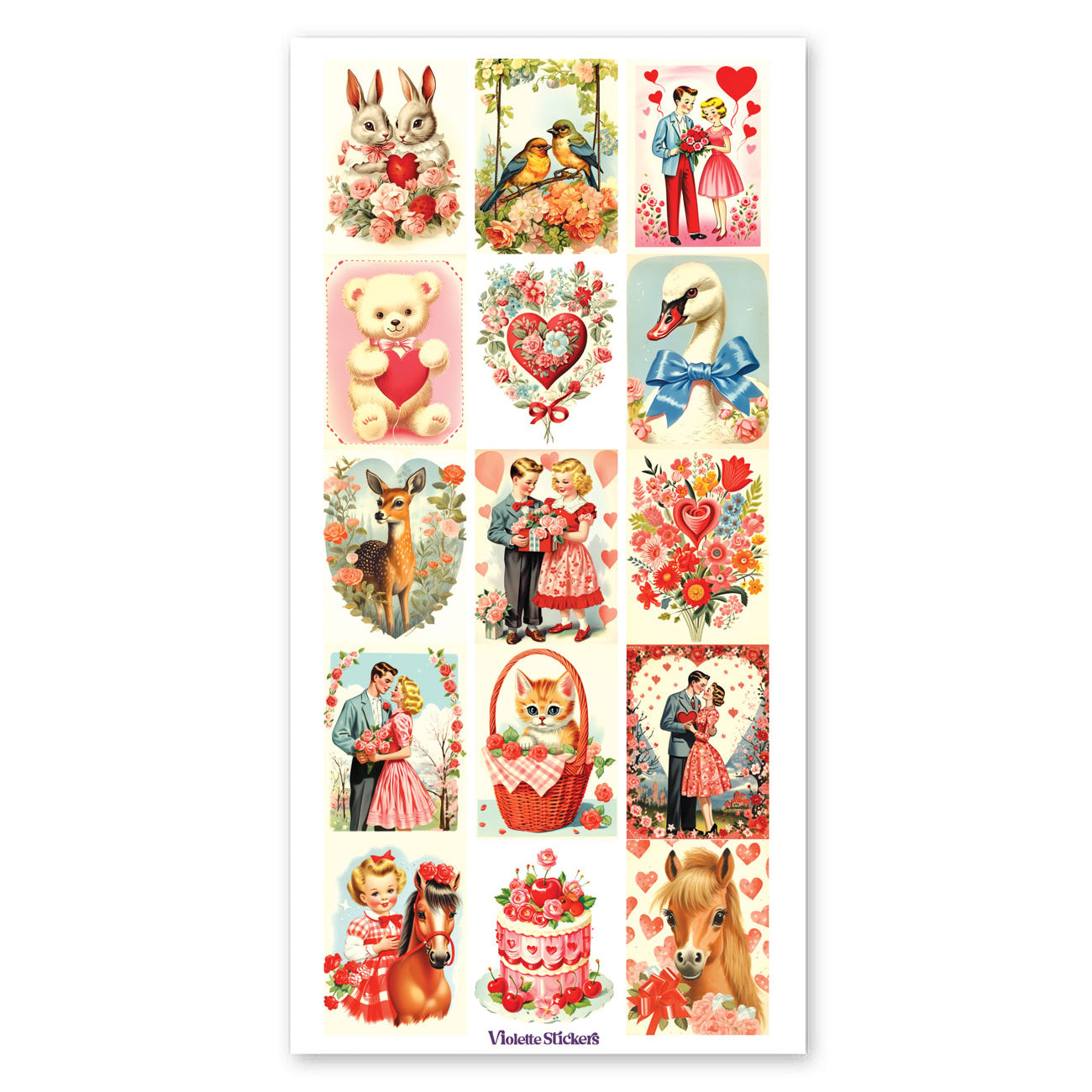  Cream Valentine Stickers、mySite、ghnorth