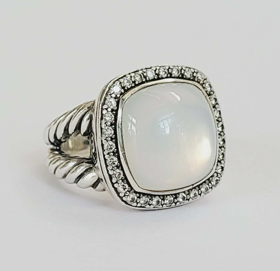 David Yurman Albion 14mm Moonstone & Diamond Ring、mySite、hinf8tx79