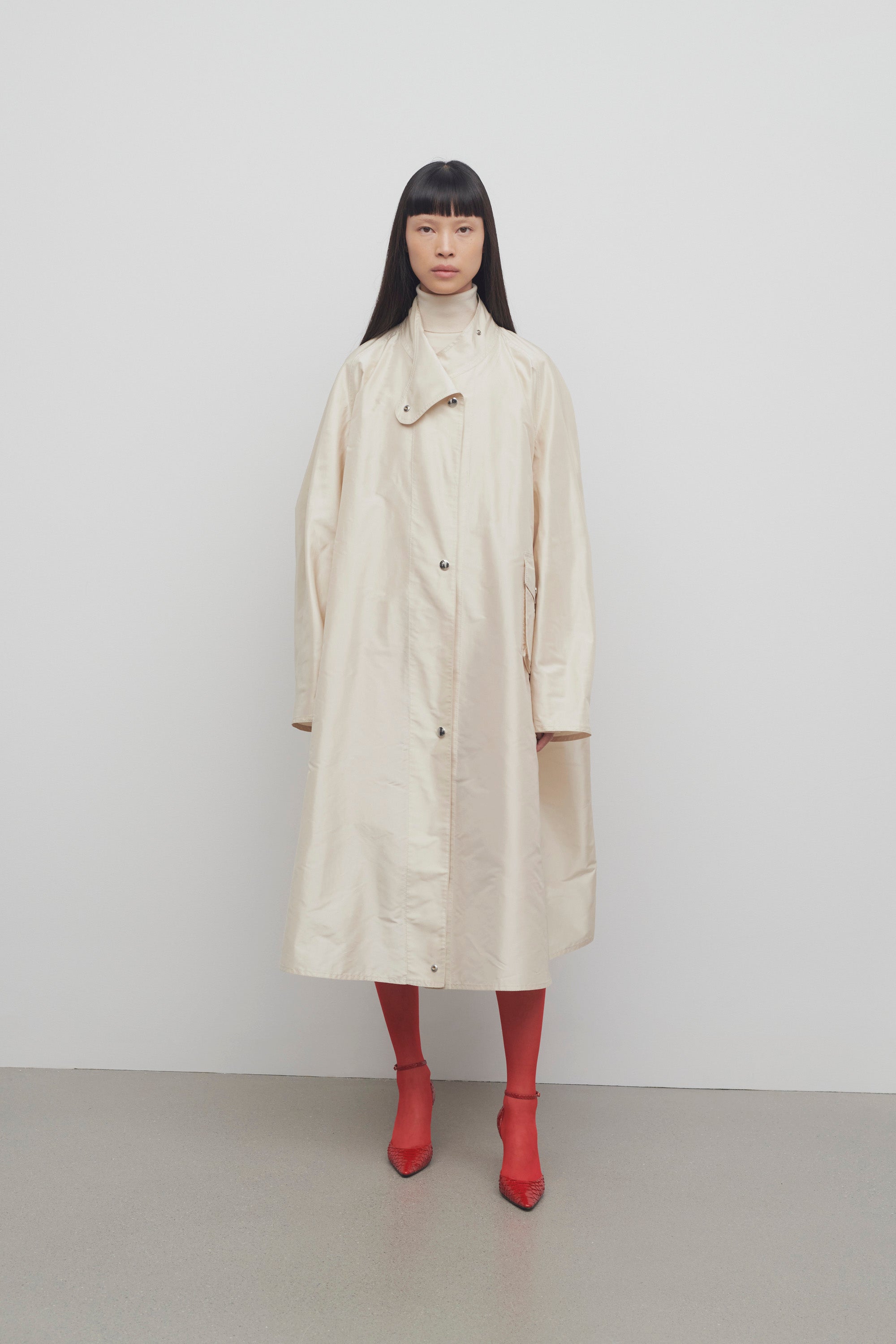 Julie Coat in Silk、mySite、aoinhome