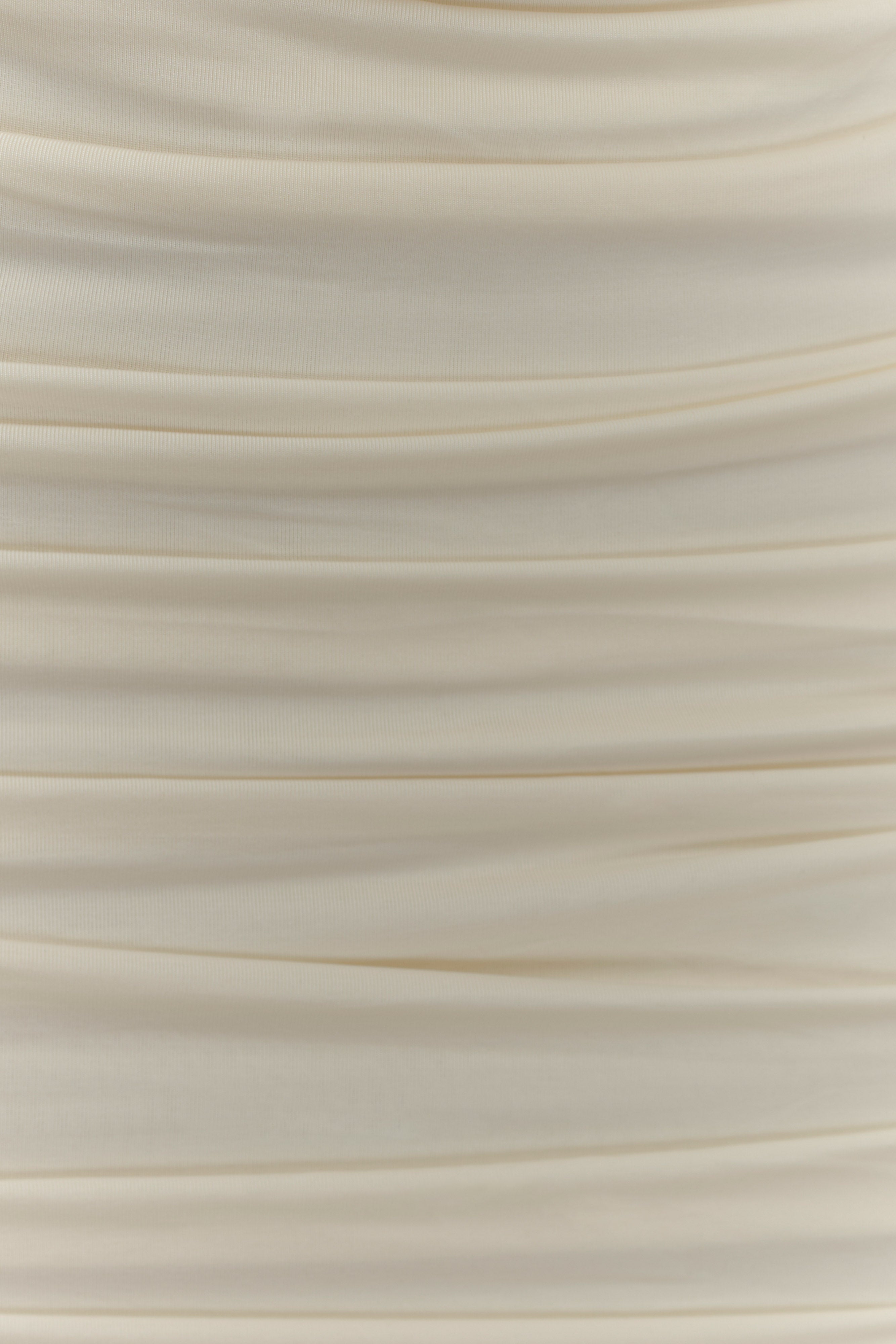 Astraeus Beaded Cowl Mini Dress - Ivory、mySite、solidvoid