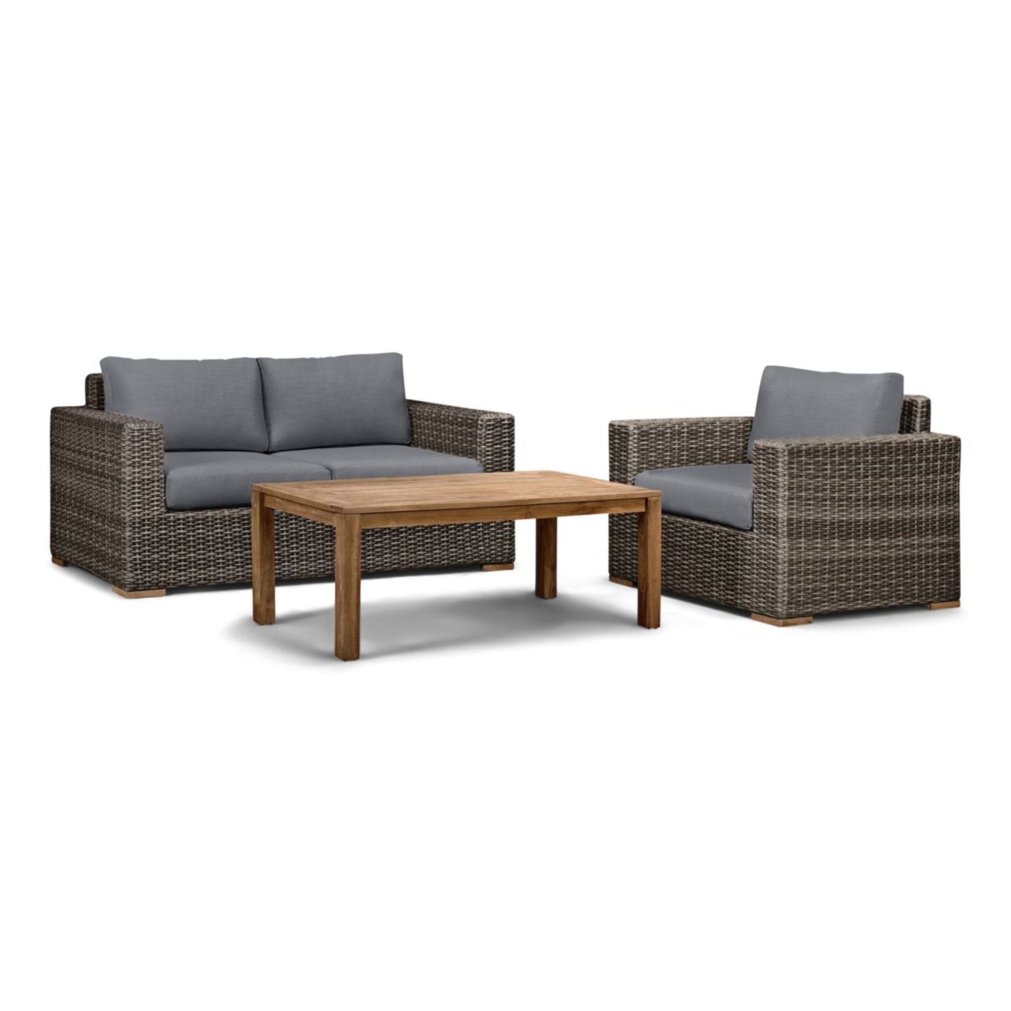 Dune Teak 3 Piece Loveseat Set、mySite、neckold