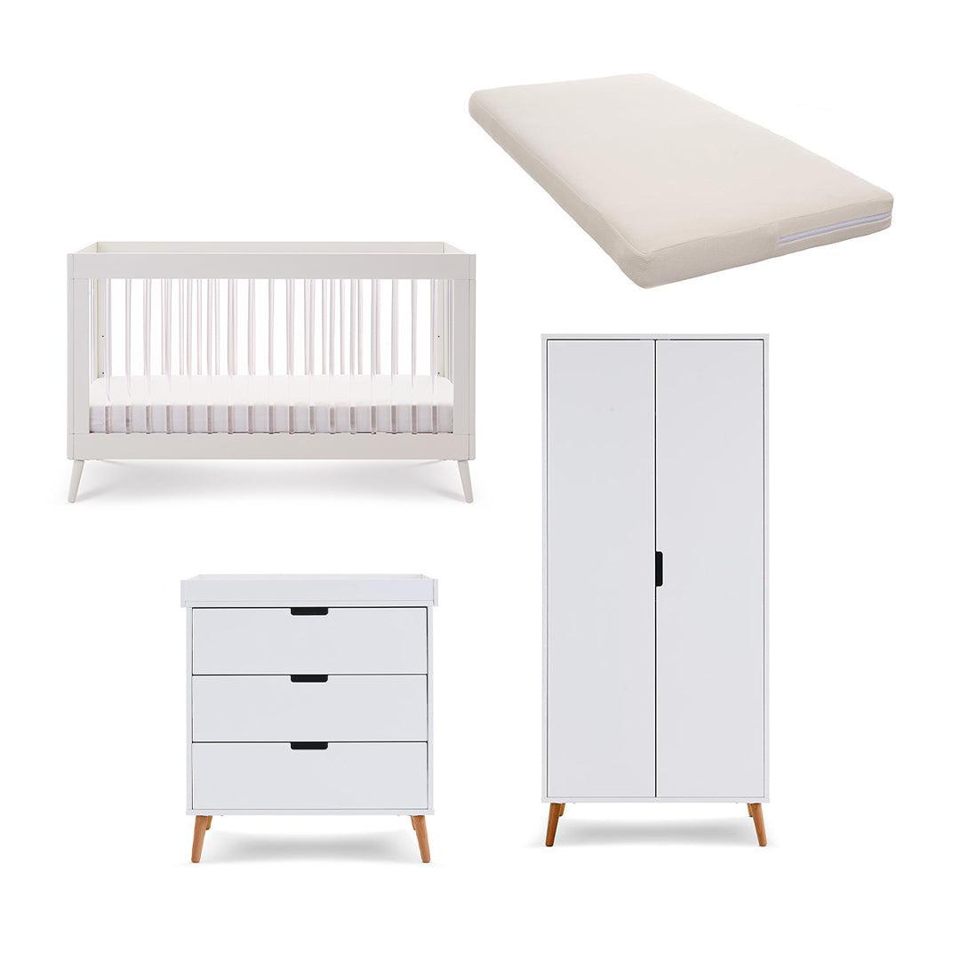  Obaby Maya 3 Piece Room Set - White + Acrylic、mySite、merchandisen