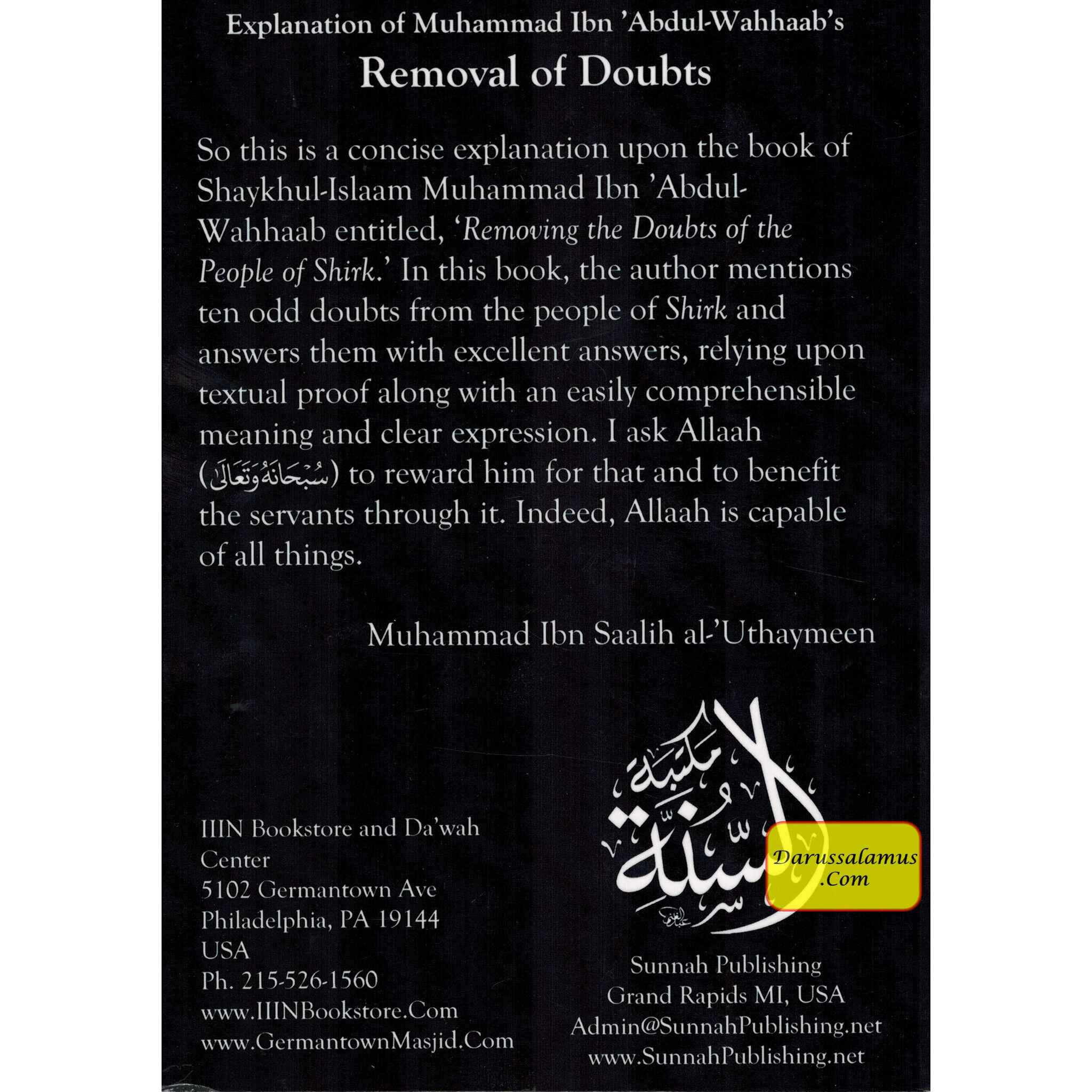 Explanation of Muhammad ibn Abdul Wahabs Removal of Doubts By Imaam Muhammad Ibn Saalih al-Uthaymeen、mySite、topwebapps