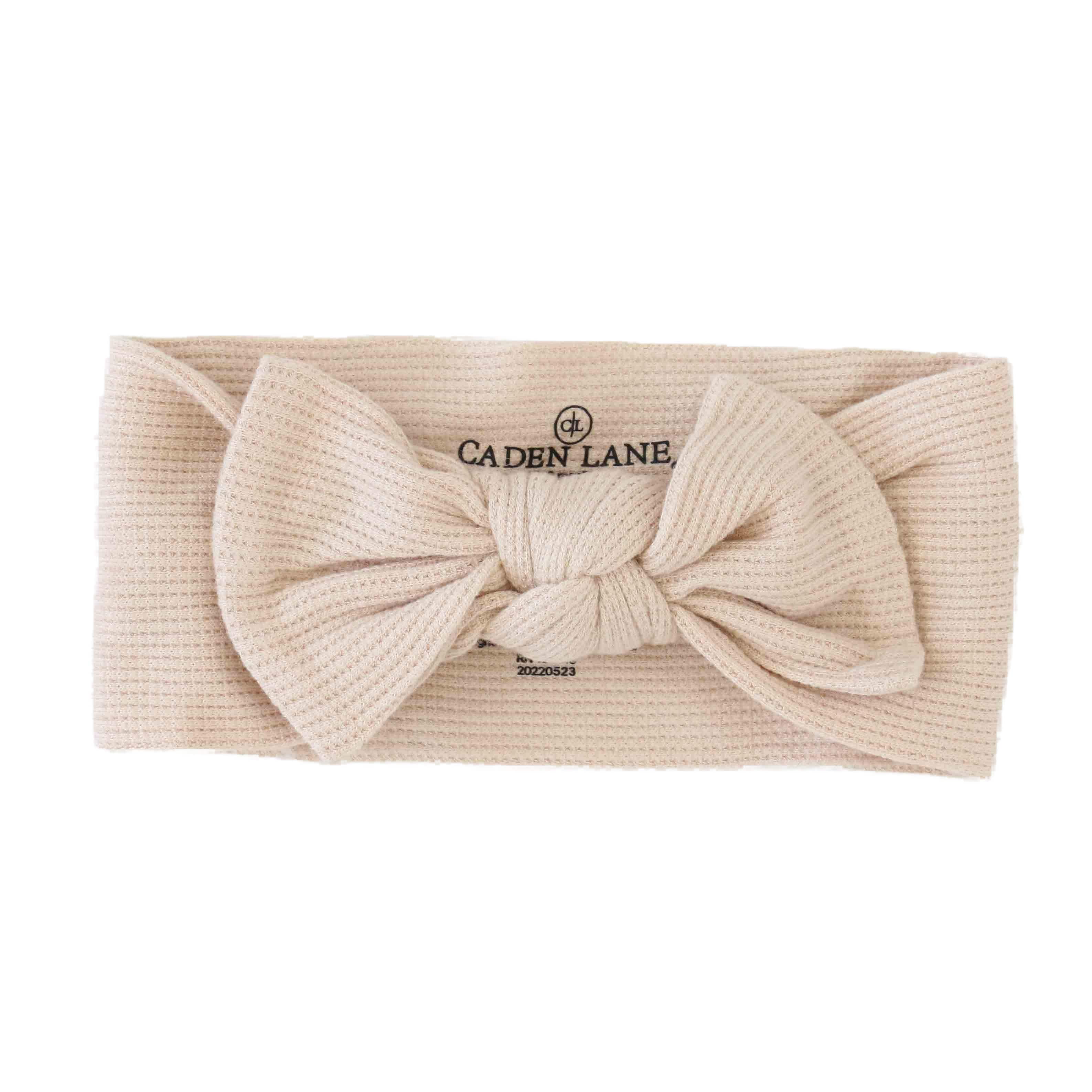  Oatmeal Bamboo Waffle Knit Large Bow Headwrap、mySite、layawaytickets