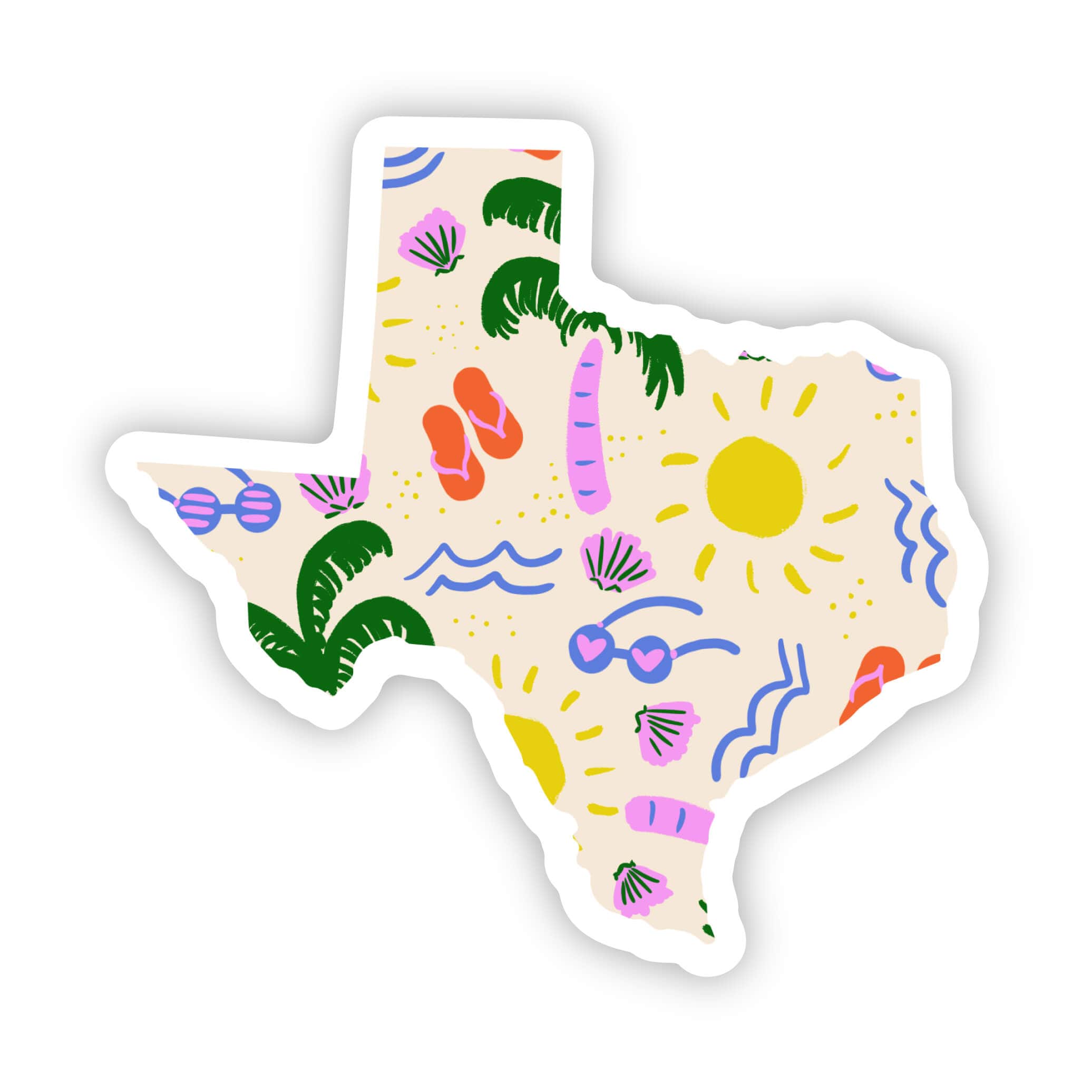 Texas Sticker - Beach、mySite、ghnorth