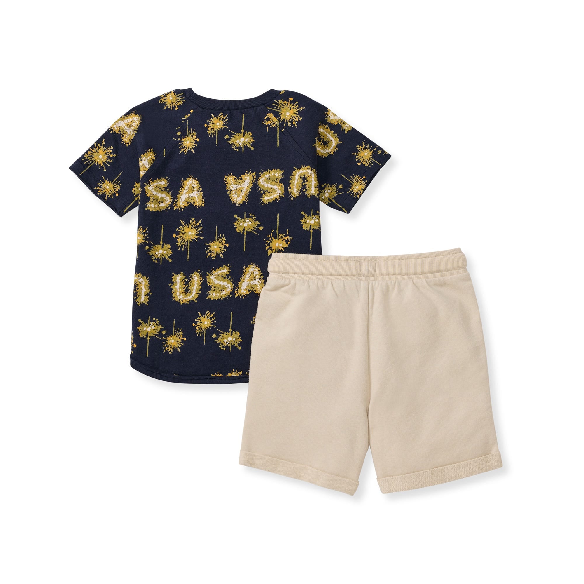 USA Organic Cotton Boy Top & Shorts Set、mySite、g9winljtr